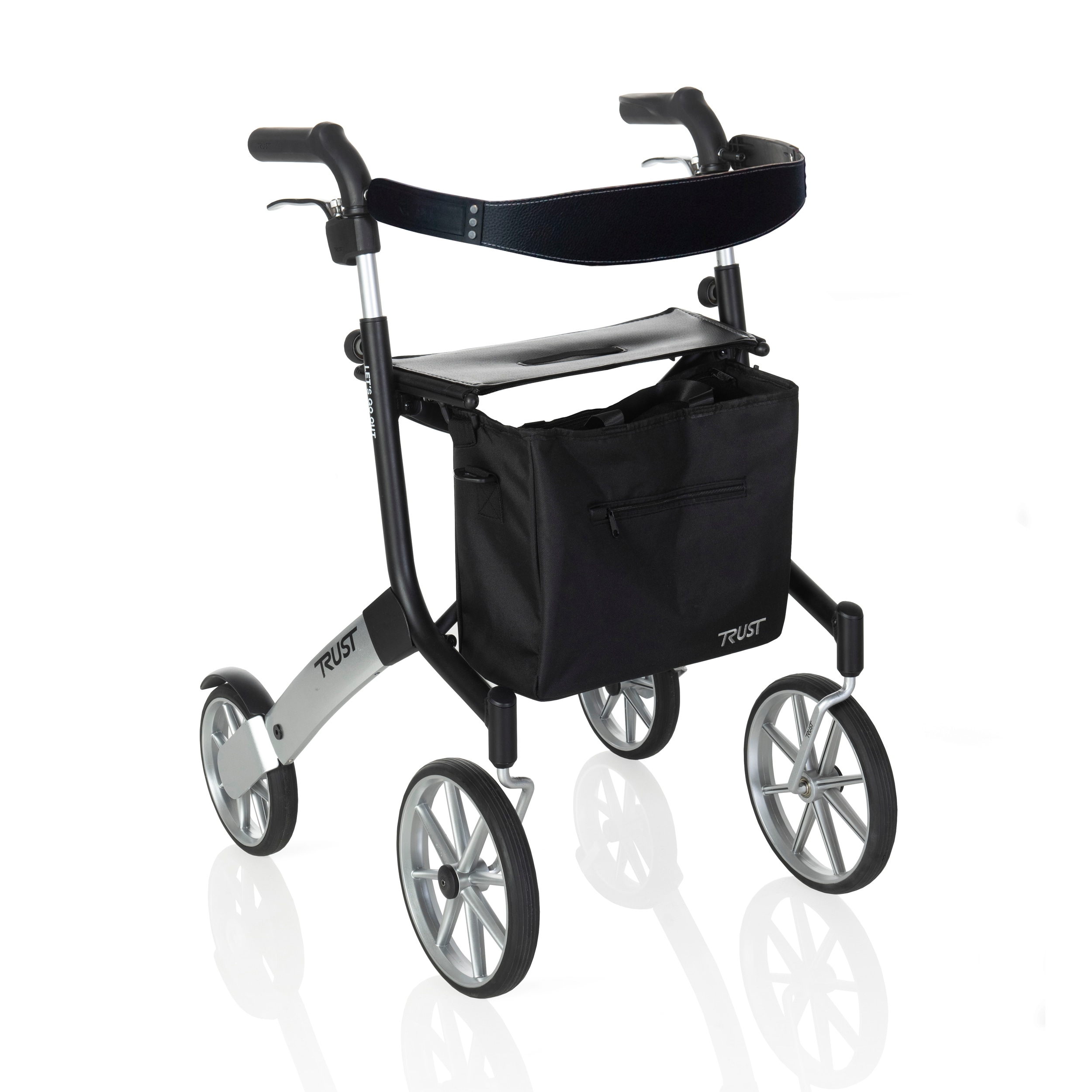 Trust Go at Let\'s Stander Out Care-black/silver By Rollator