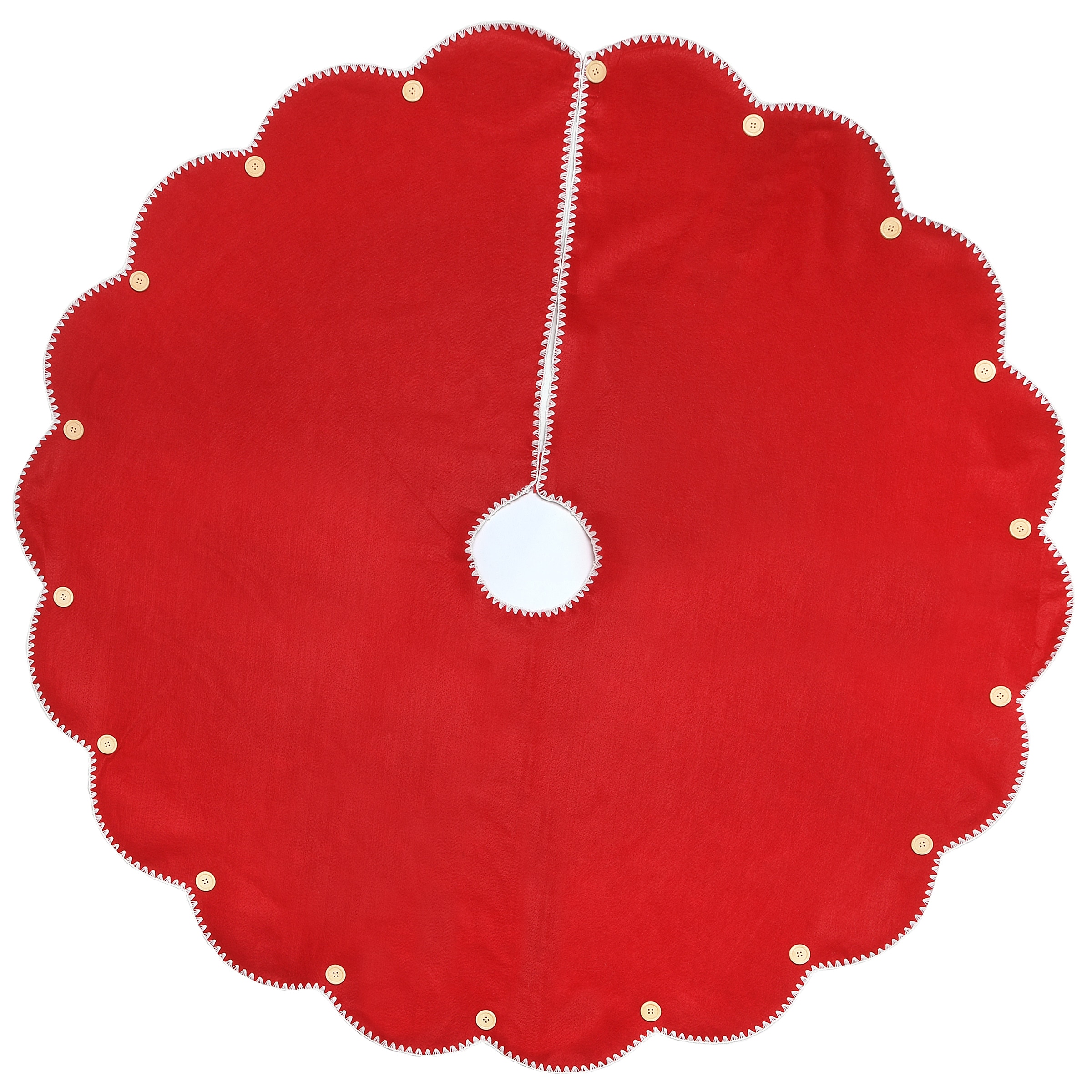 National Tree Company AH63-PT15044A-1 48-Inches Red Tree skirt
