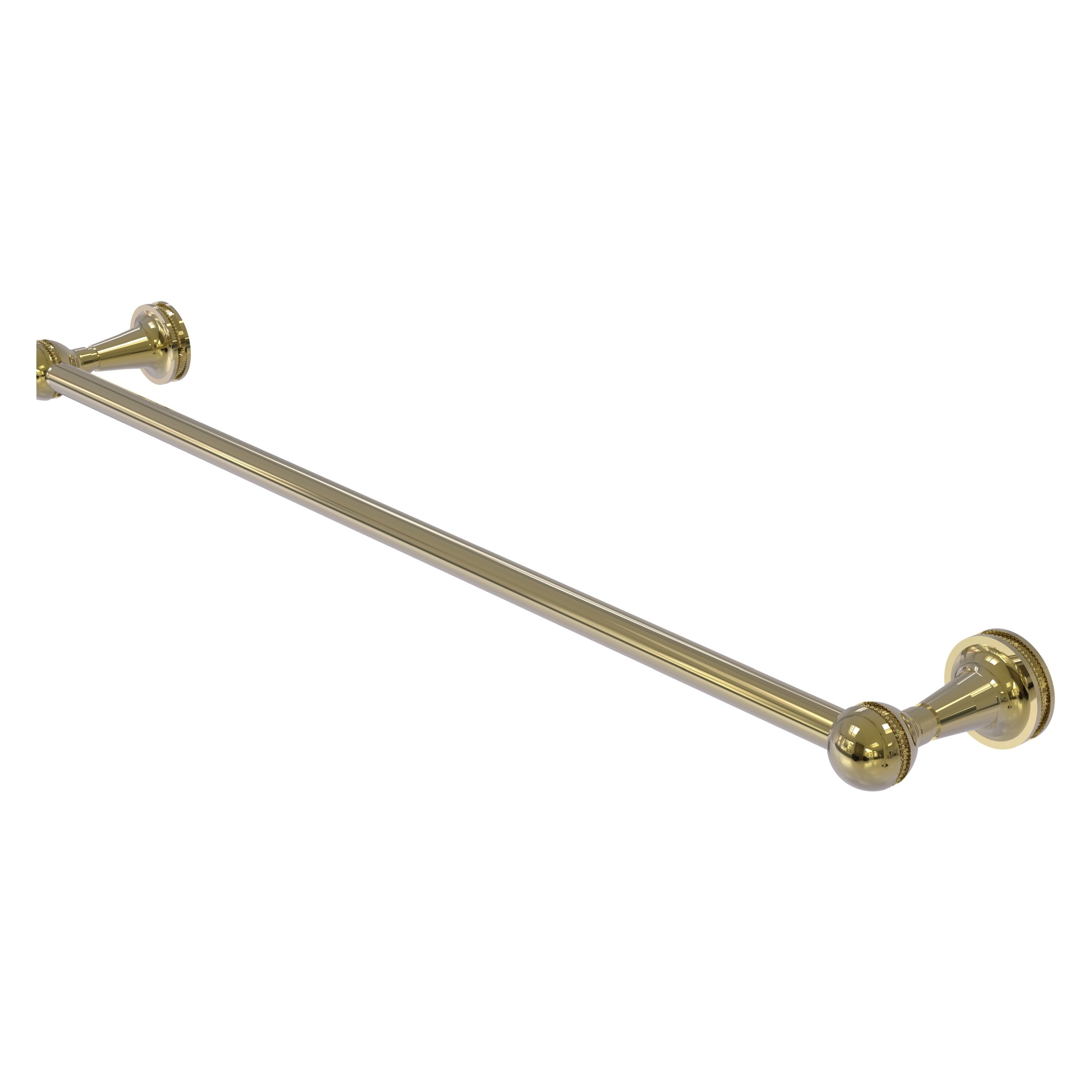 Allied Brass MA-21/30-UNL Mambo 30-in Unlacquered Brass Wall mount Single Towel Bar
