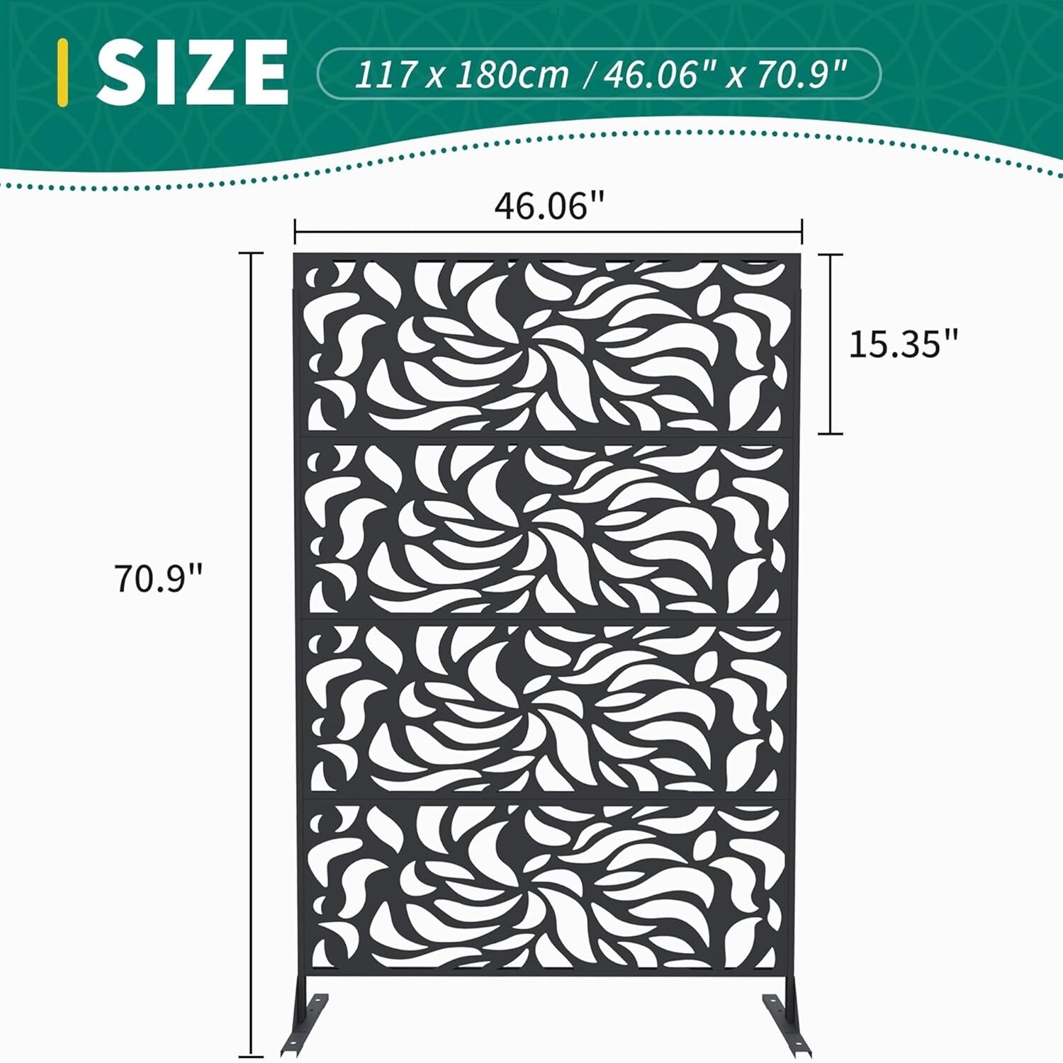 Garvee OBB66-74 Outdoor-Privacy-Screen - View #2