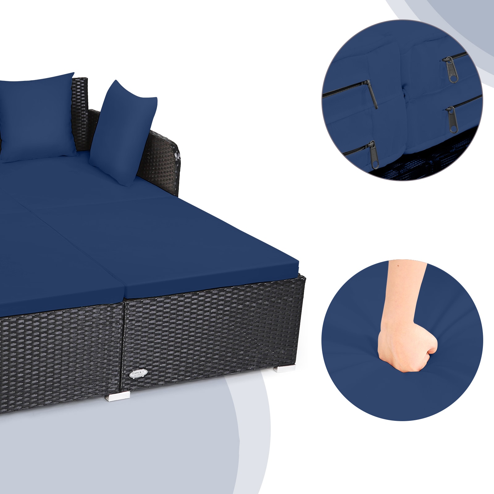 Costway HW67329NY Patio-Sofas-Daybeds - View #2