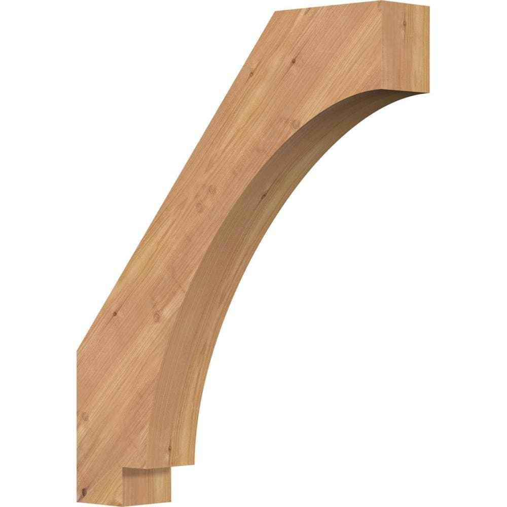 Ekena Millwork BRC04X20X24IMP00SWR 3-1/2-in x 20-in x 24-in Western Red Cedar Unfinished Wood Imperial Smooth Knee Brace