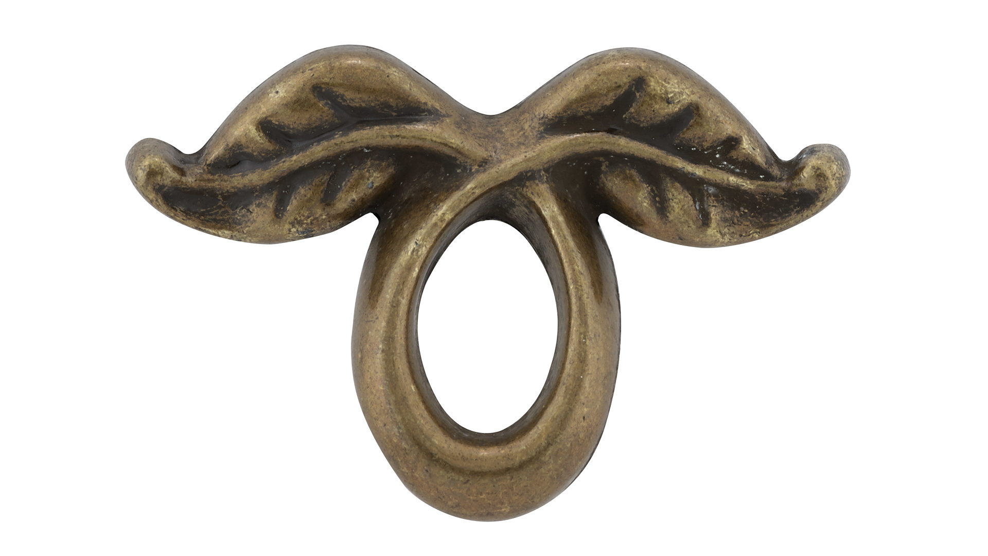 Richelieu Center To Center Burnished Brass Novelty Finger Drawer Pulls 