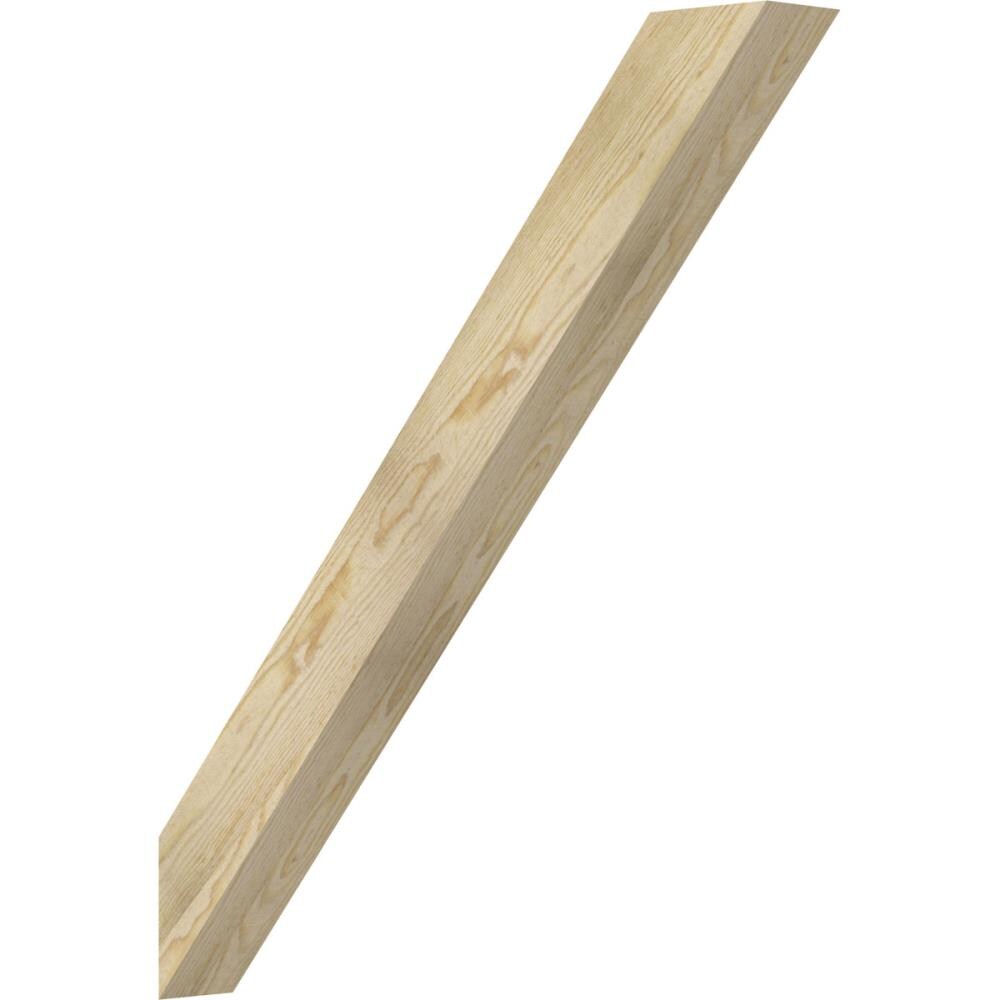 Ekena Millwork BRC04X30X36TRA00RDF 4-in x 30-in x 36-in Douglas Fir Unfinished Wood Traditional Rough Sawn Knee Brace