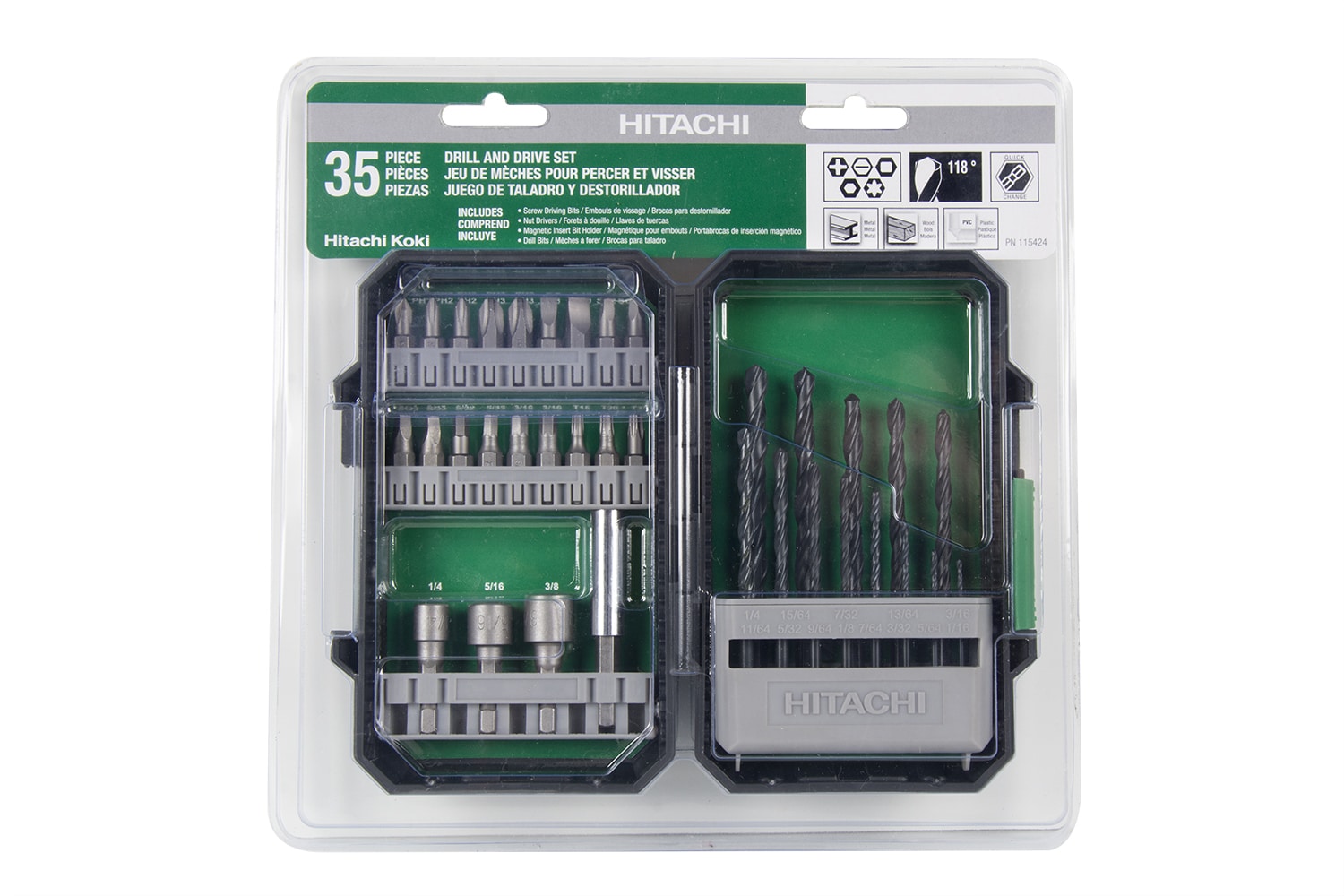 Hitachi screwdriver bit discount set