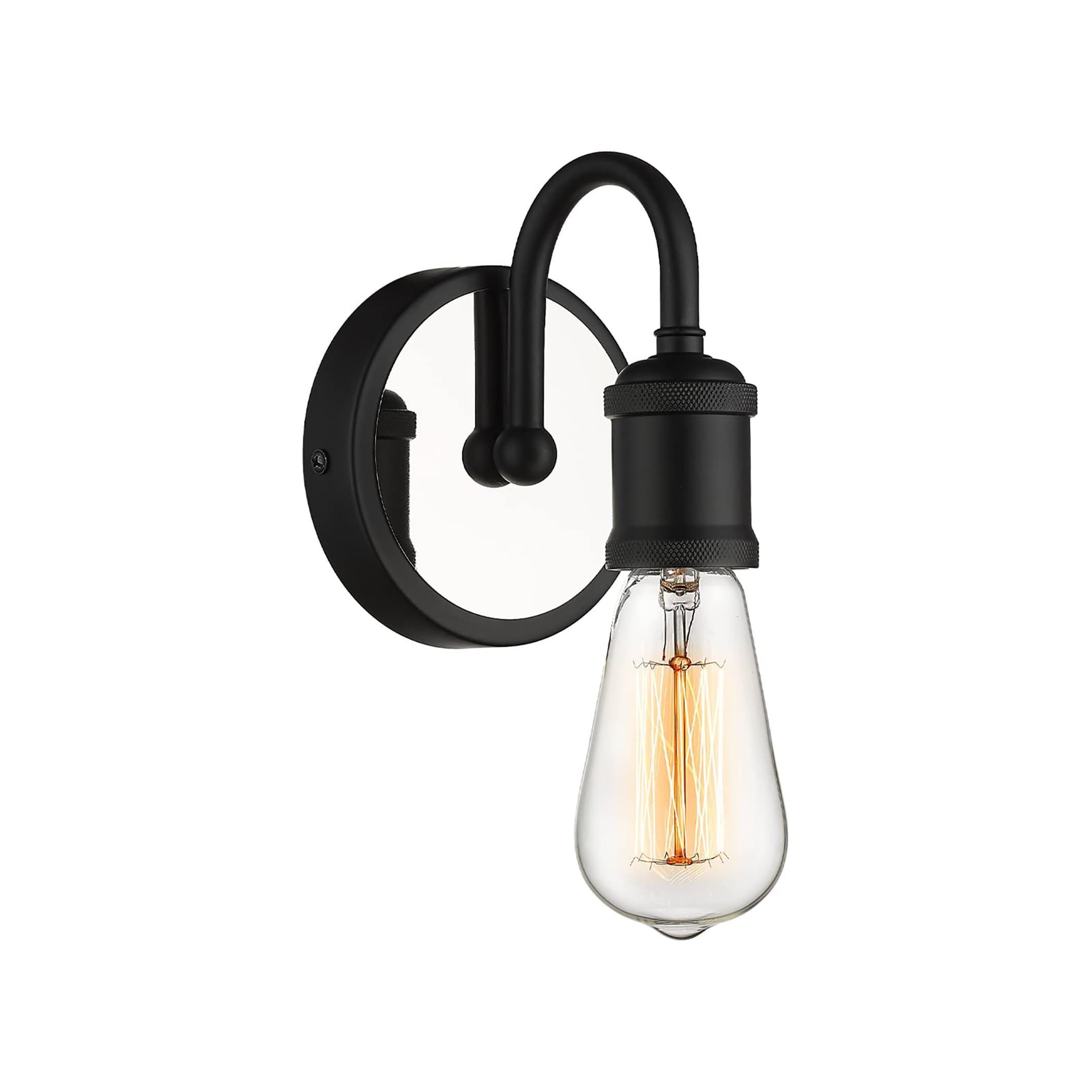 LTMATE LSJE259B BK+CH JAZAVA 4.8-in 1 -Light Matte Black Modern/contemporary Vanity light