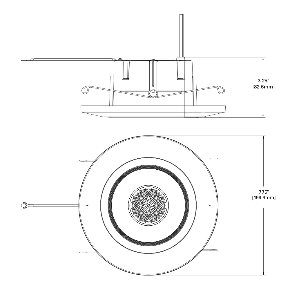 HALO Matte White 8-in 1761-Lumen Switchable Round Dimmable LED