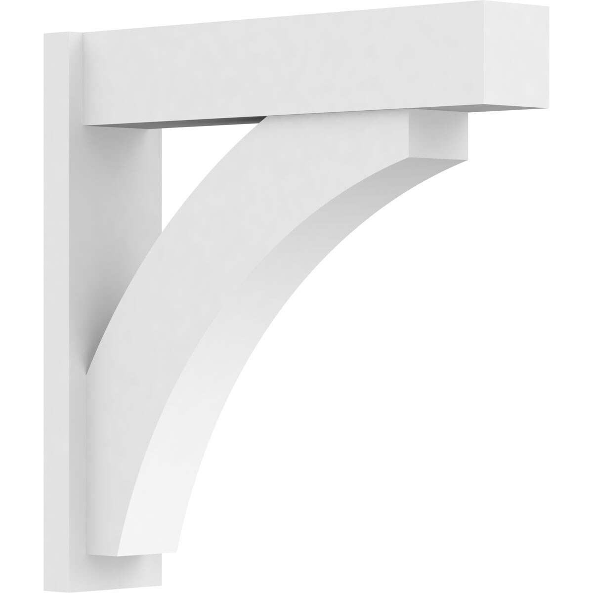 Ekena Millwork OUTP07X30X30THR05 7-in W x 30-in D x 30-in H Thorton Architectural Grade PVC Outlooker with Block Ends