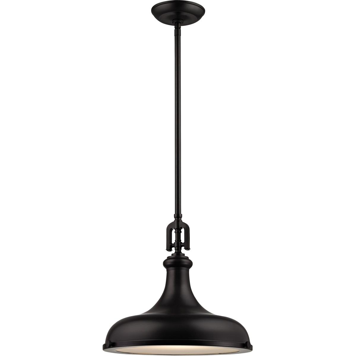 Atlas Lighting and Home -  CL11819-BZ Rutherford 1 Light 15 inch Oil Rubbed Bronze Pendant Ceilin...