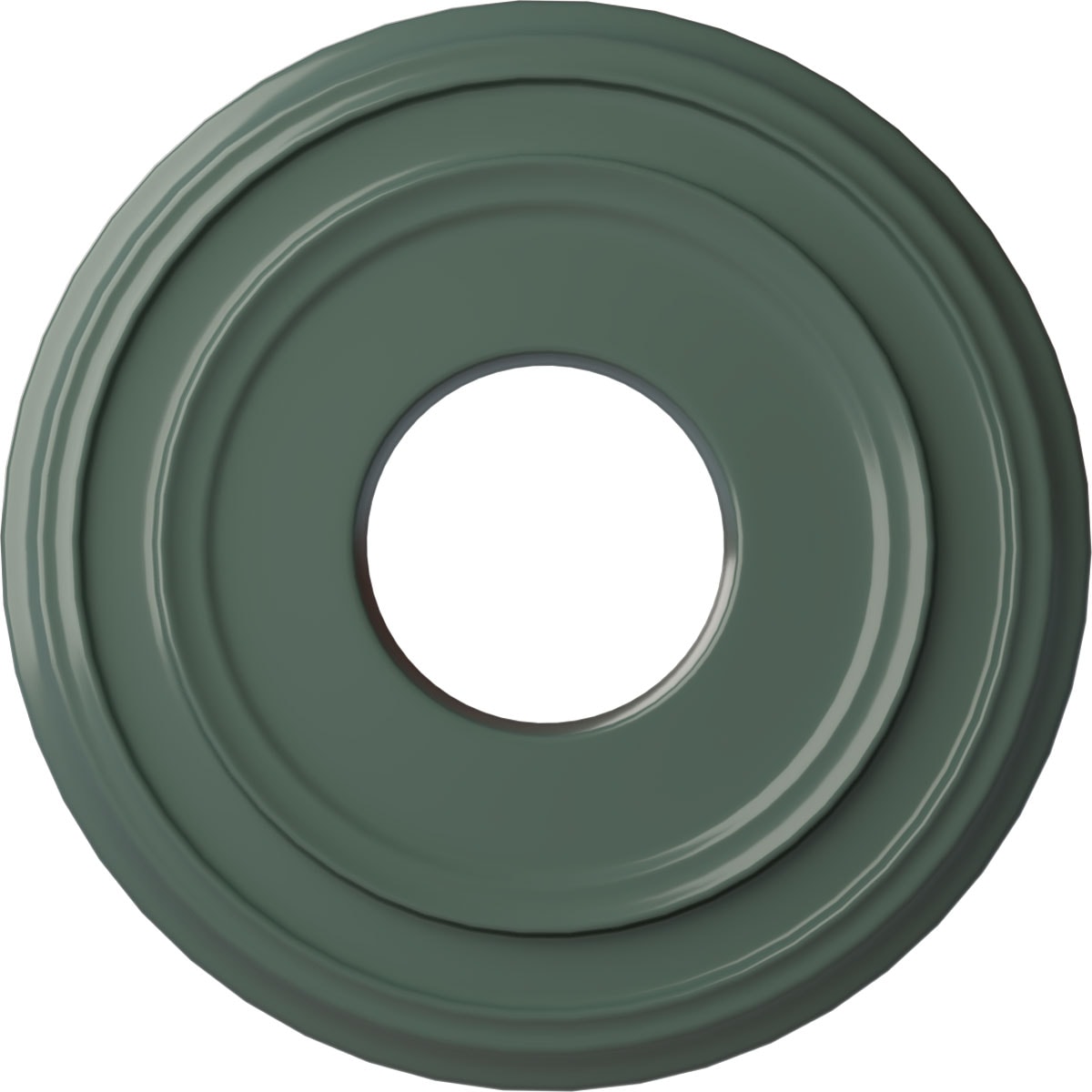 Ekena Millwork CM12CLCBF Classic 12.375-in W x 12.375-in L Painted Cloud Burst Polyurethane Whole Ceiling Medallion