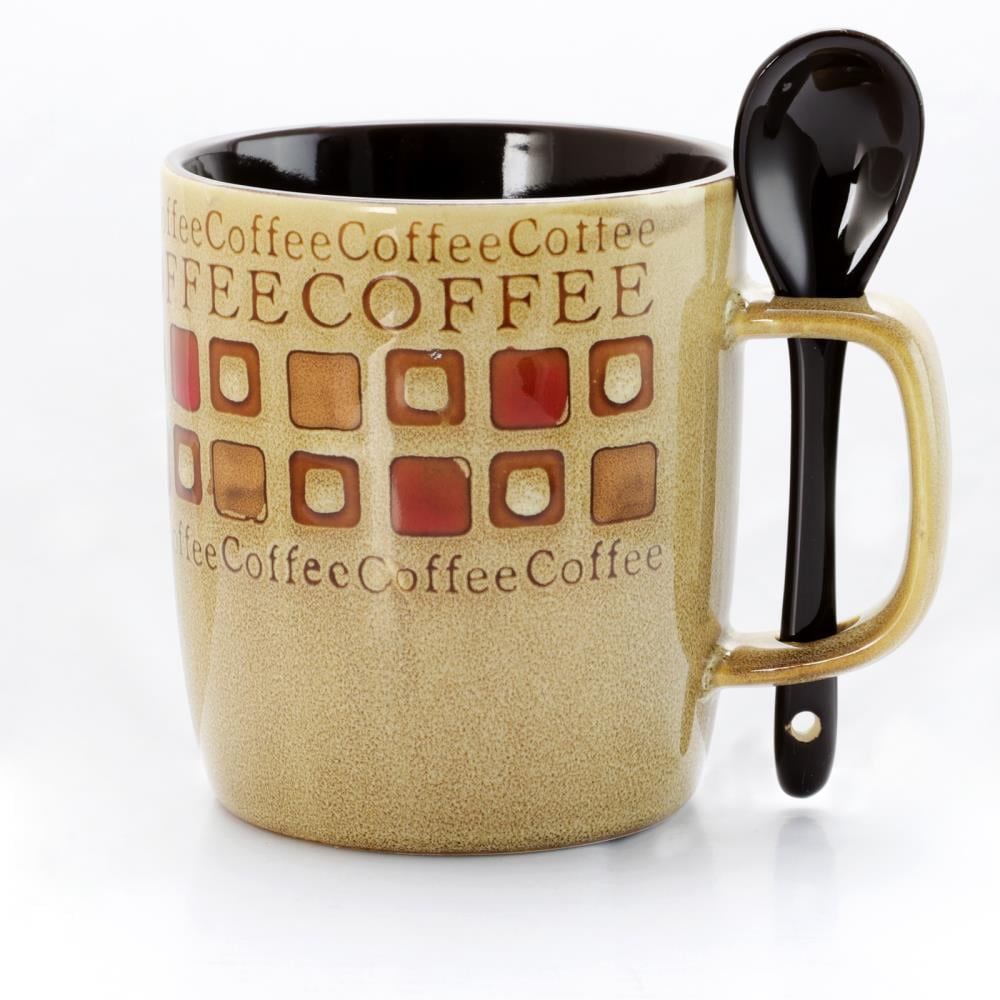 Coffee Mug with Spoon - 8 oz.