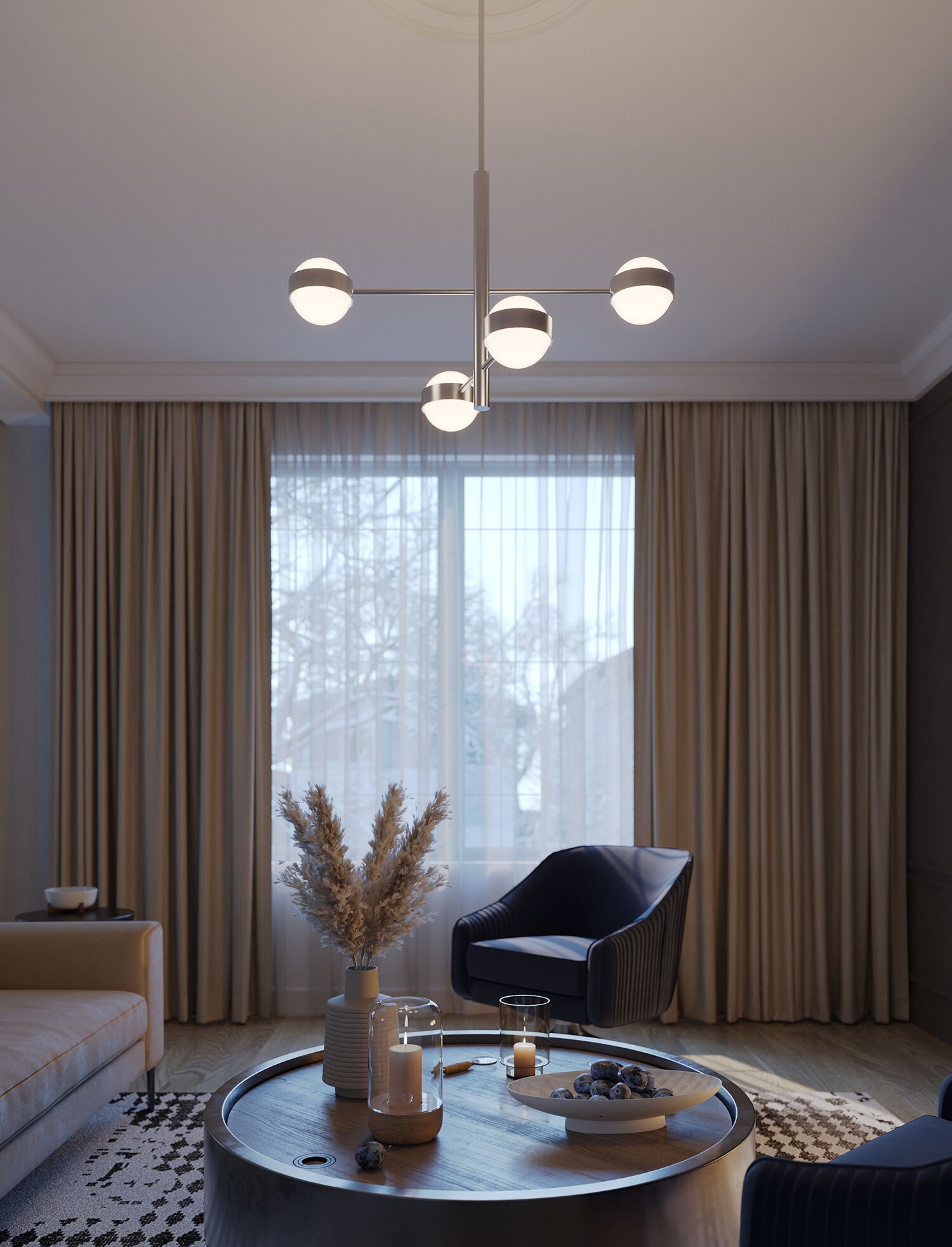 AFX VRNP2X4LAJUDSN Pendant-Lights - View #2