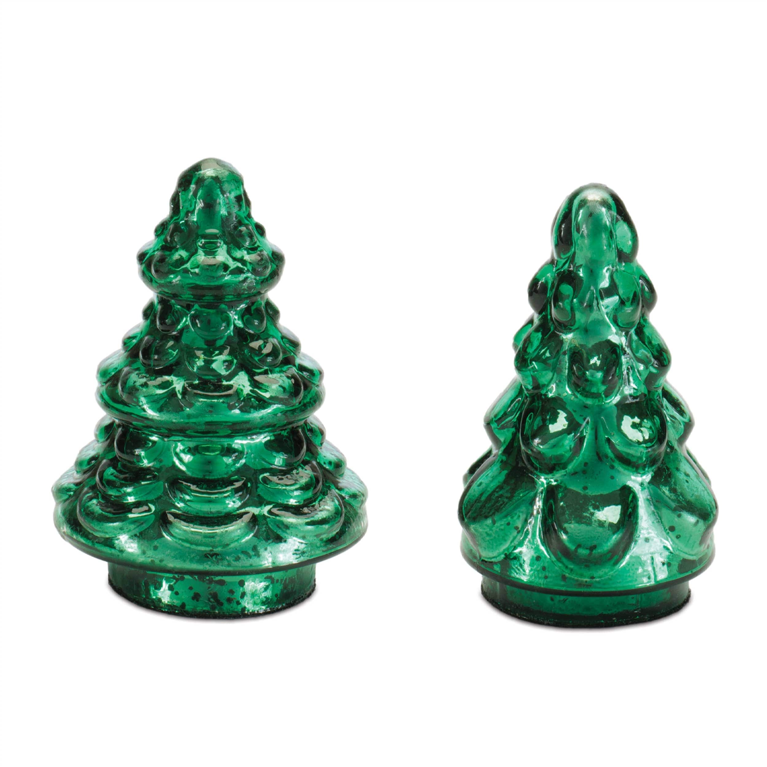 Melrose International Mercury Glass Christmas Tree (Set of 2)