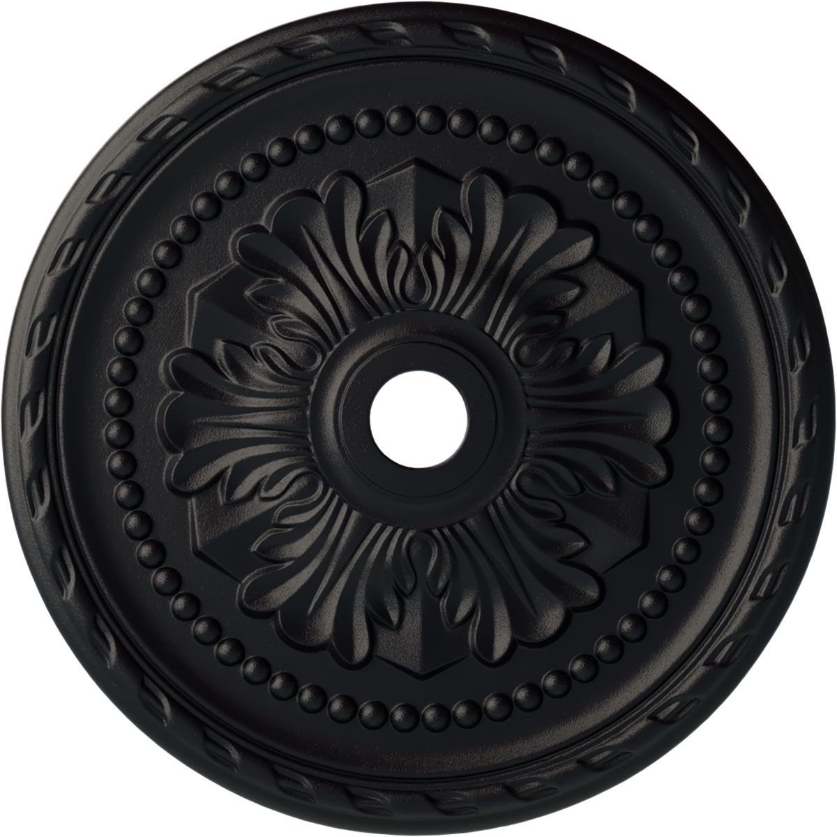 Ekena Millwork CM31PMSGS Palmetto 31.5-in W x 31.5-in L Painted Steel Gray Polyurethane Whole Ceiling Medallion