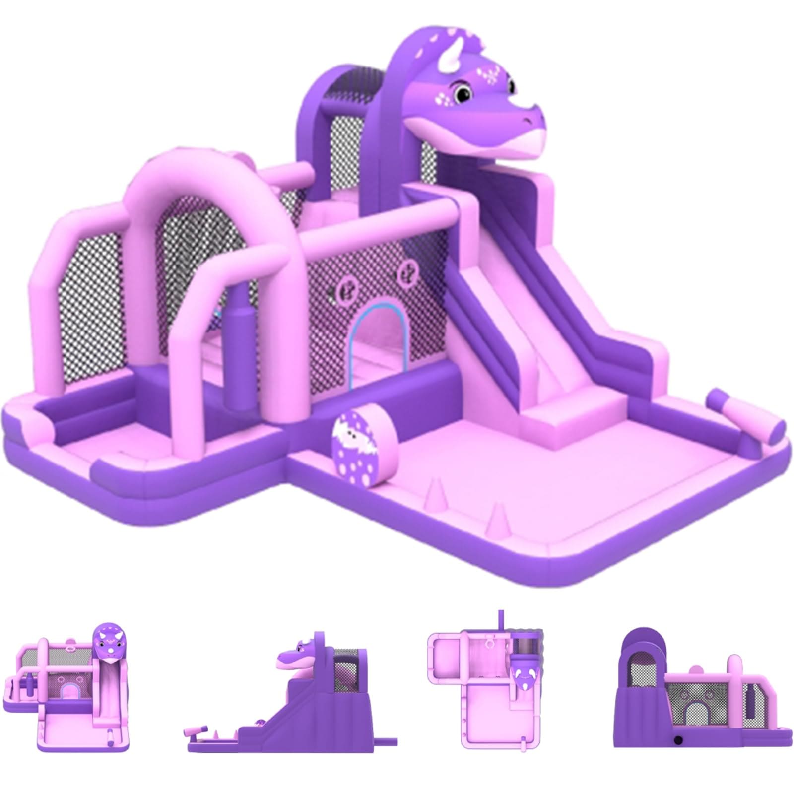 GarveeLife - Bounce House for Kids with Water Slide Dinosaur Bouncy Castle Inflatable Bounce Hous...