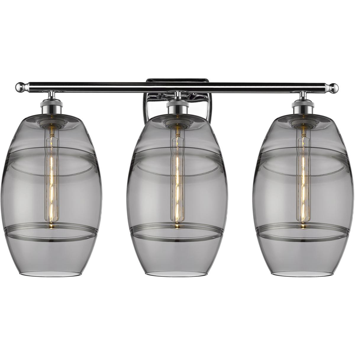 Innovations Lighting -  516-3W-PC-G557-8SM Ballston Vaz Bathroom Vanity Light Polished Chrome