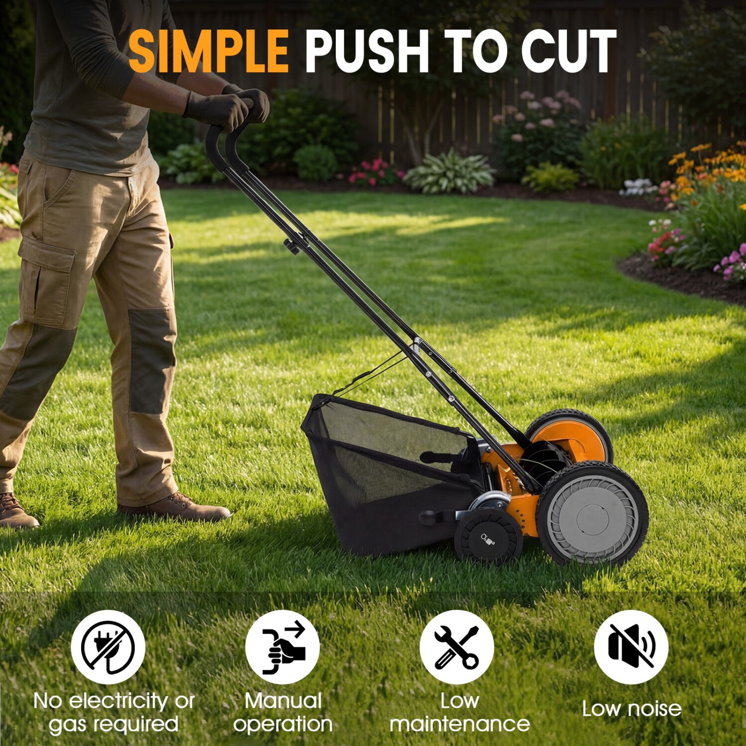 Iseryn NC4736OR Push-Mower-Reel - View #8