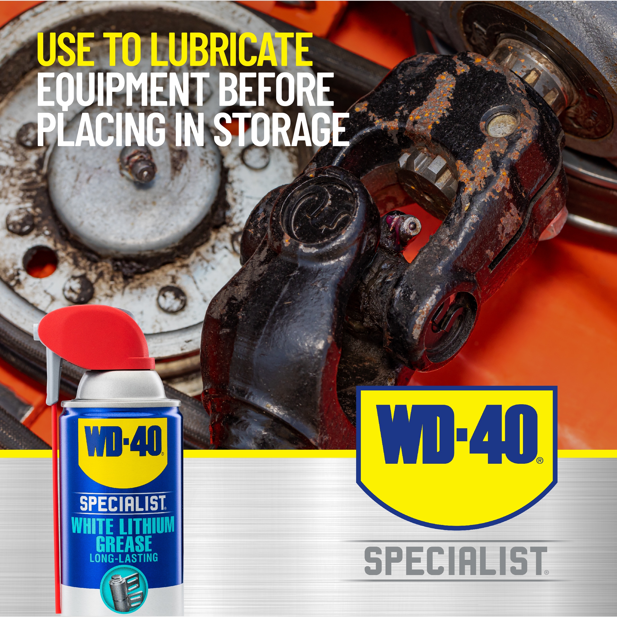 WD-40 SpecialistProtective White Lithium Grease Spray with Smart StrawSprays 2 Ways, 10 oz [6-pack]