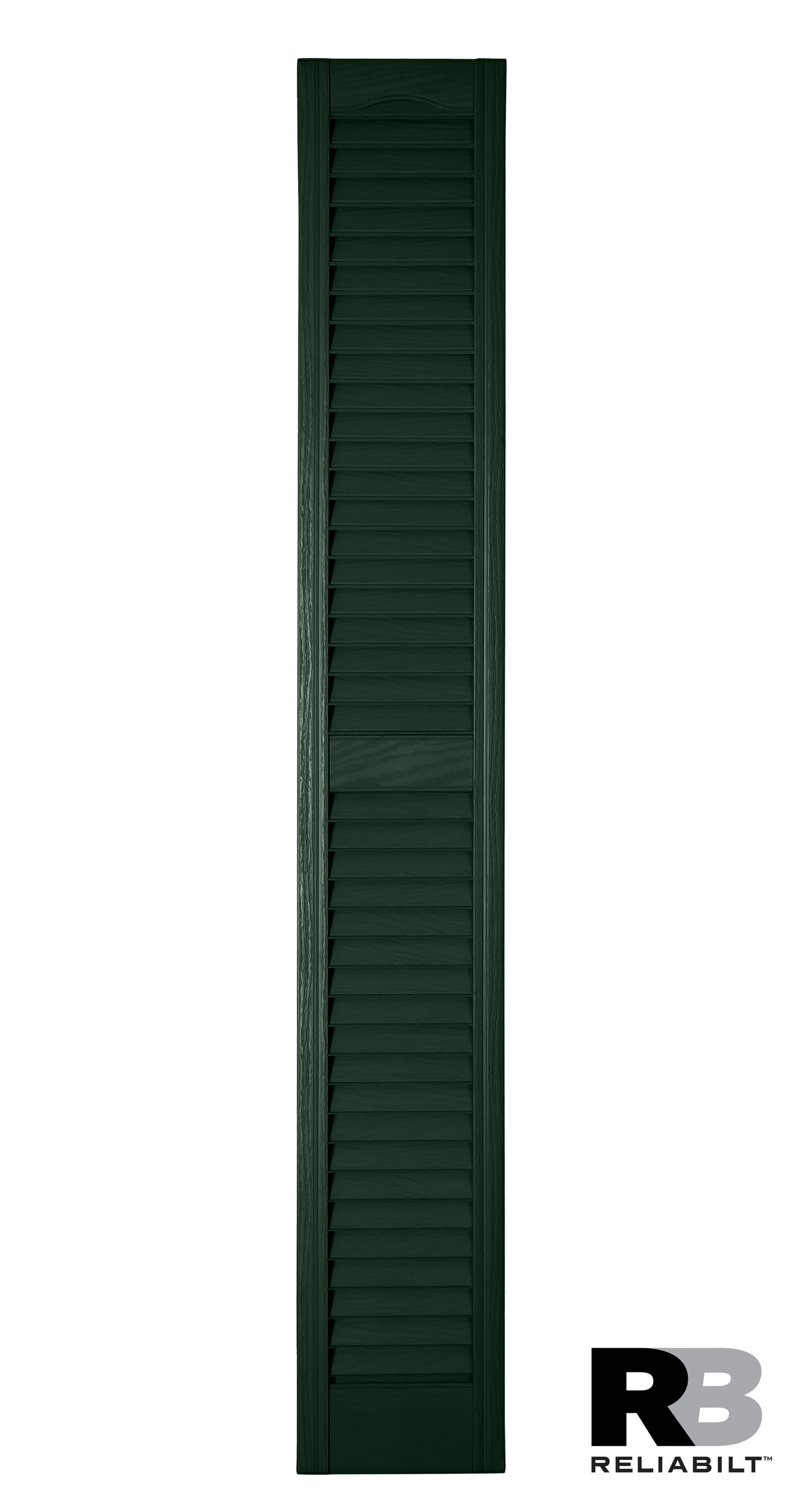 RELIABILT LVRCT0761331 7-in W x 61-in H Heritage Green Polypropylene Exterior Shutters (2-Pack)