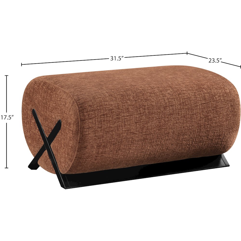 Meridian 33072COGNAC-OTT Indoor-Ottomans - View #5
