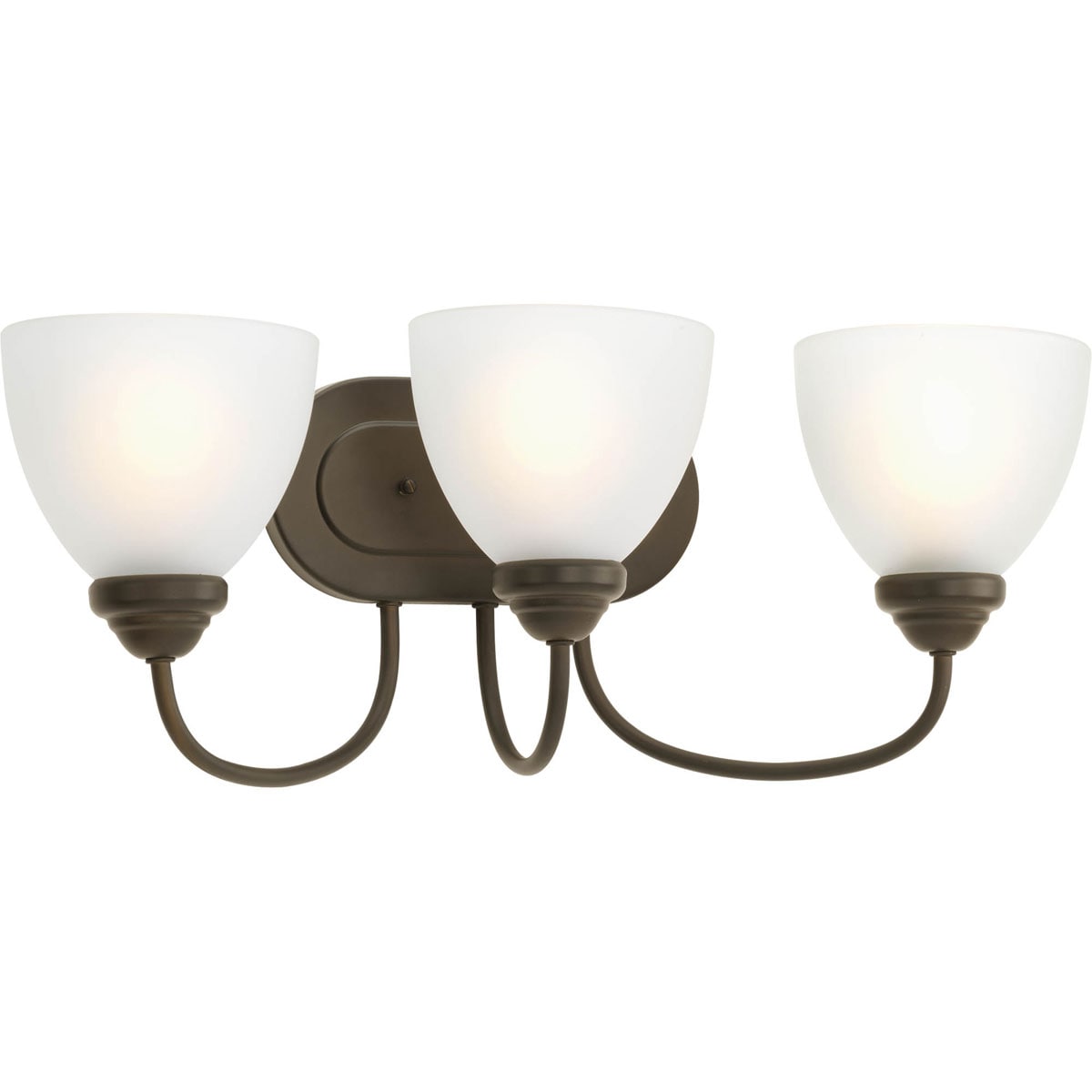 Progress Lighting P2919-20 Heart 21.6-in 3 -Light Antique Bronze Farmhouse Vanity light