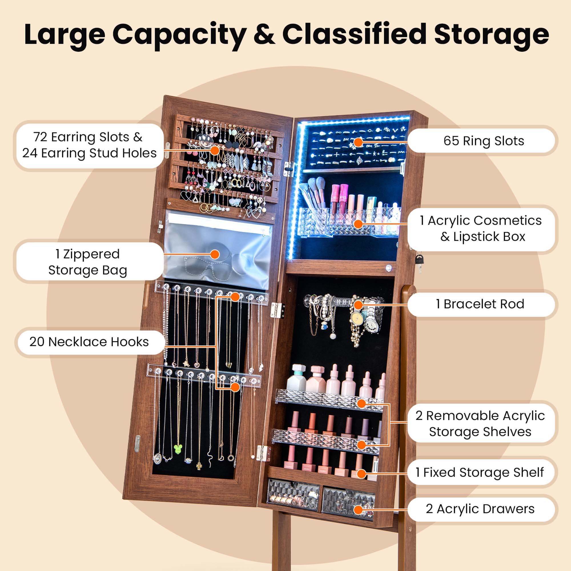 Goplus LWS00475 Jewelry-Organization - View #7
