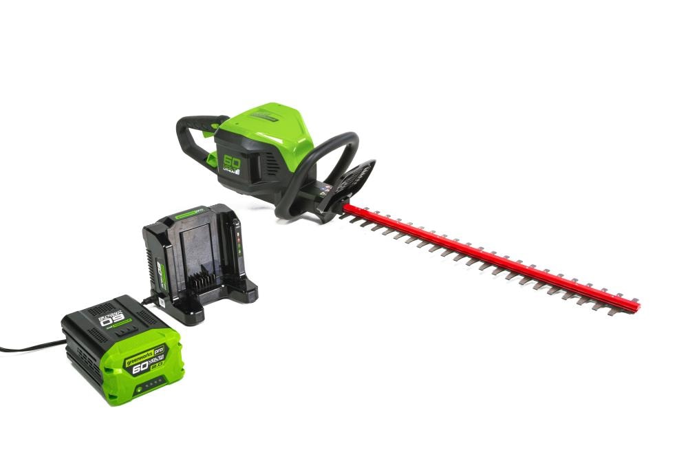 Greenworks Pro 60 Volt Max 24 In Dual Cordless Electric Hedge Trimmer