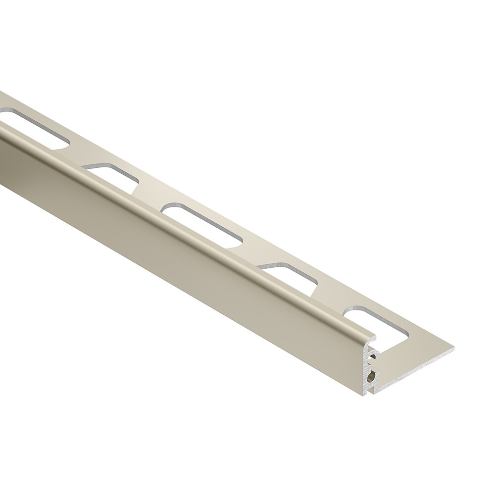 Schluter Systems Jolly 05 In W X 985 In L Satin Nickel Anodized Aluminum L Angle Tile Edge 7268