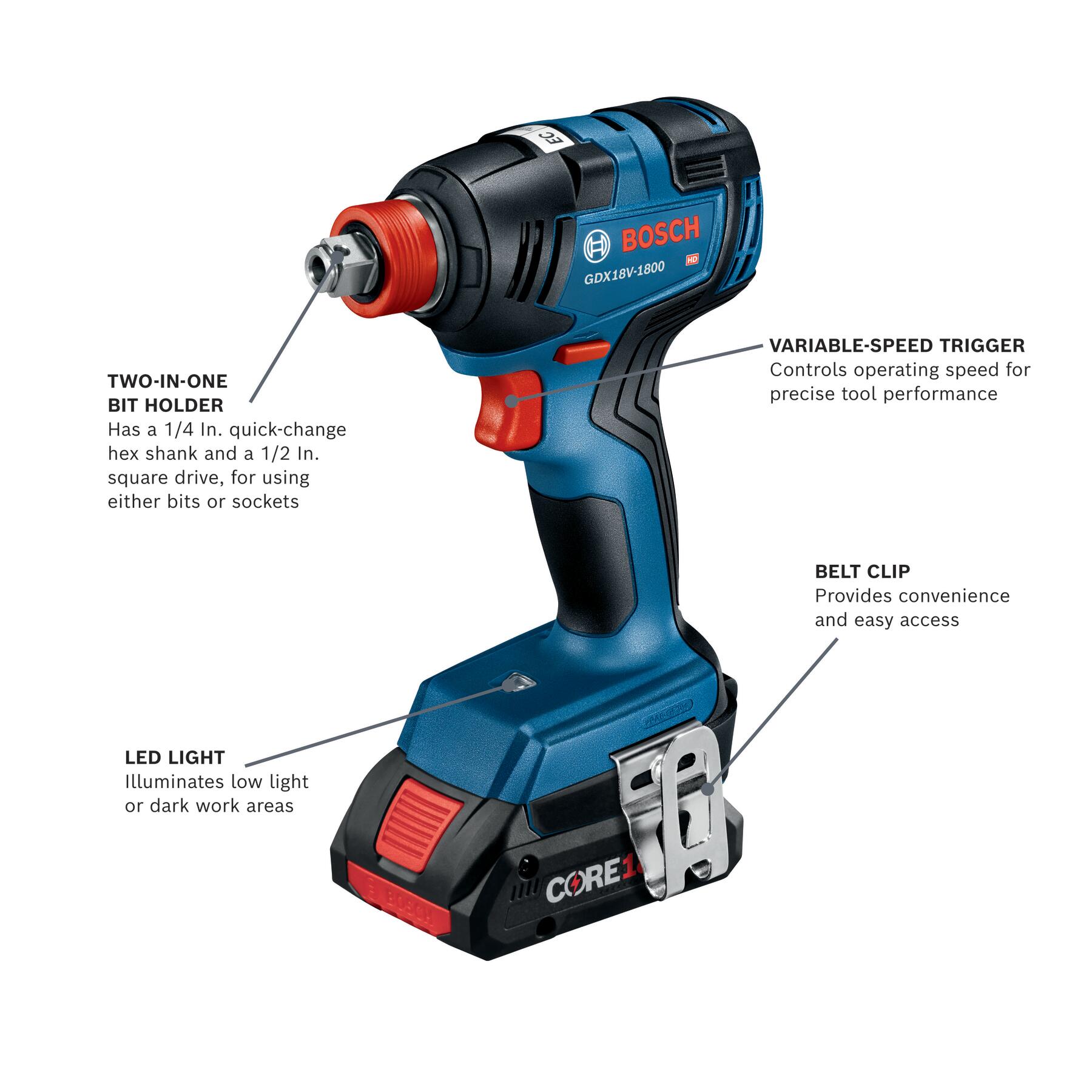 Bosch GDX18V-285B12 Cordless-Impact-Wrenches - View #2