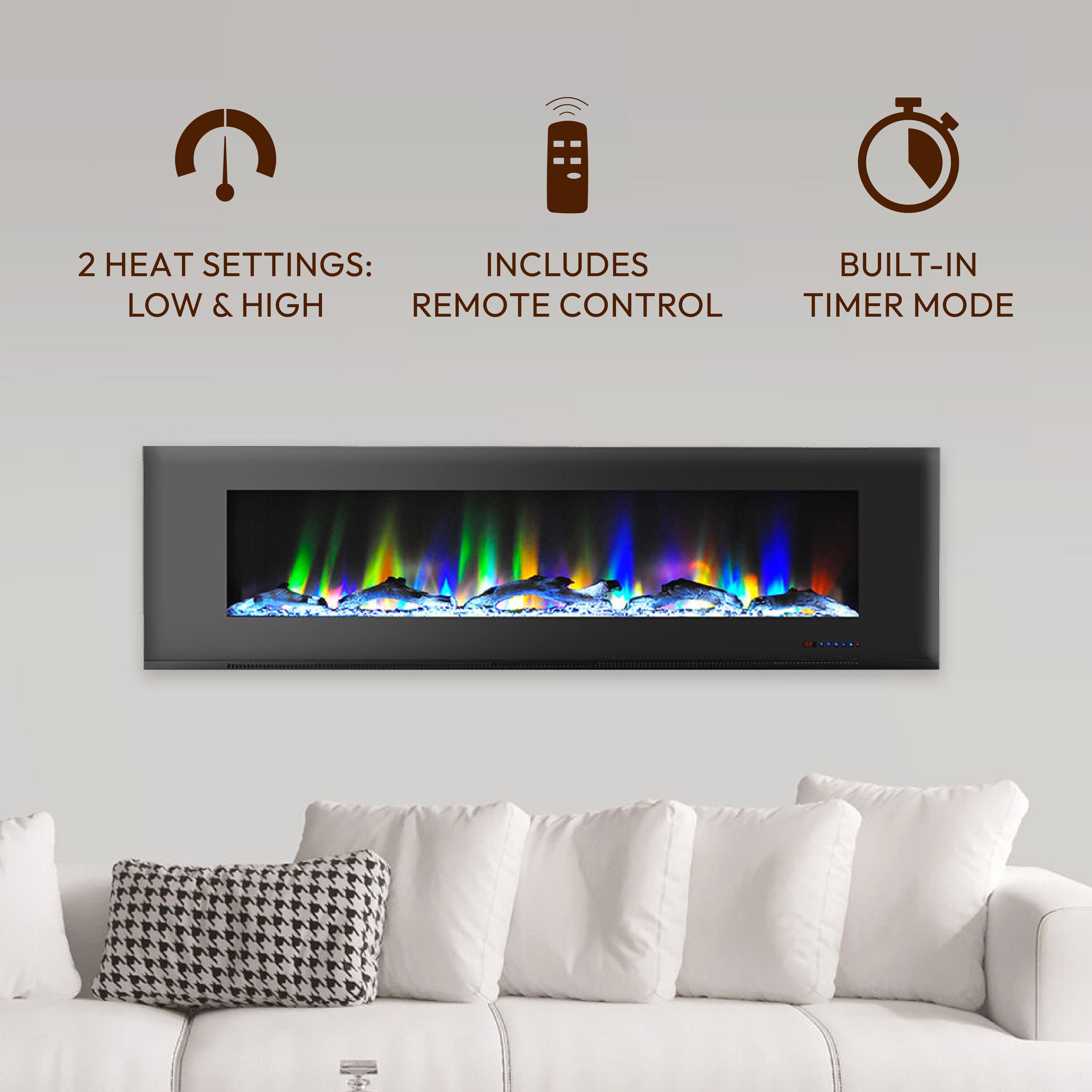 Cambridge CAM72WMEF-2BLK Electric-Fireplaces - View #12