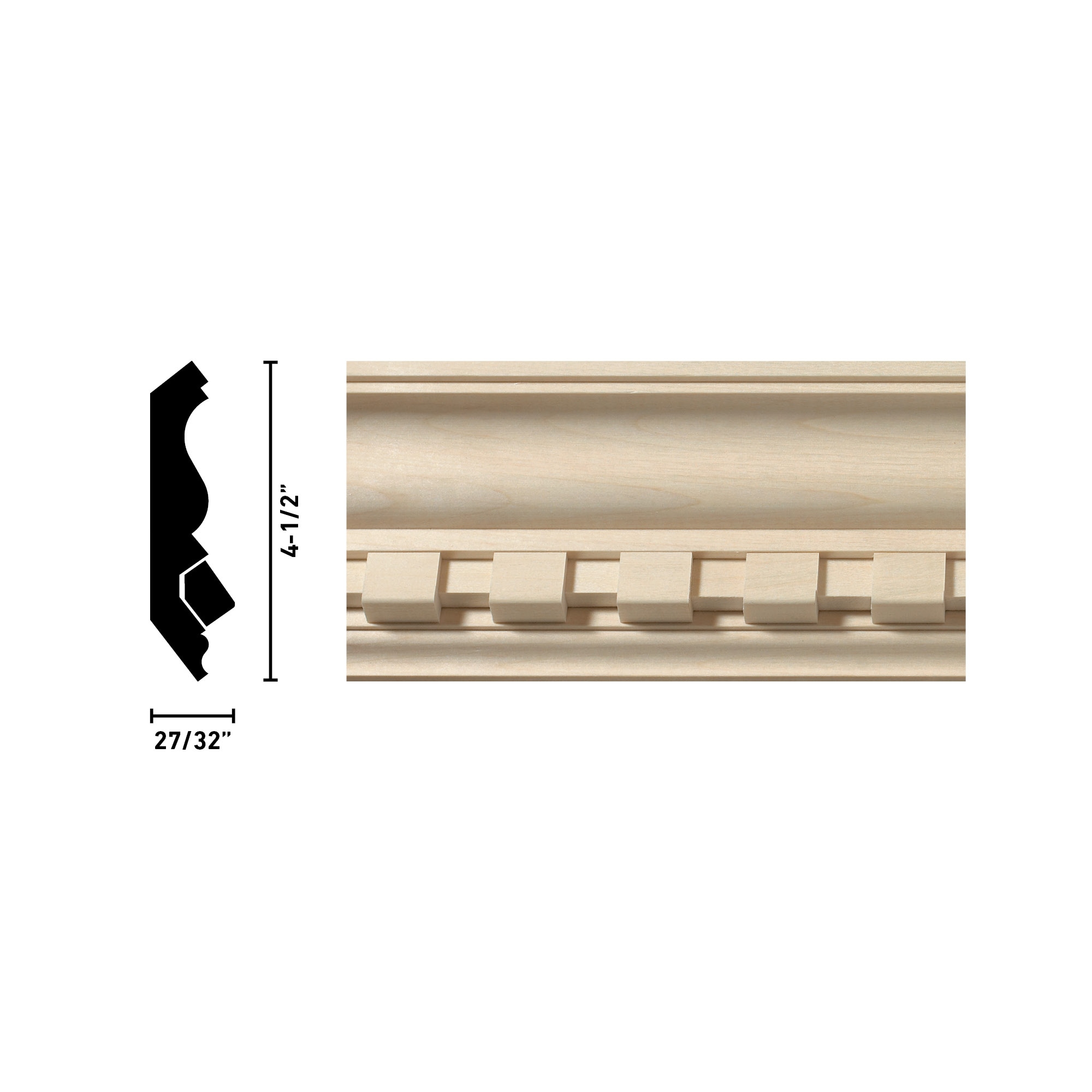 Ornamental Mouldings 1707-92WHW Crown-Moulding - View #3