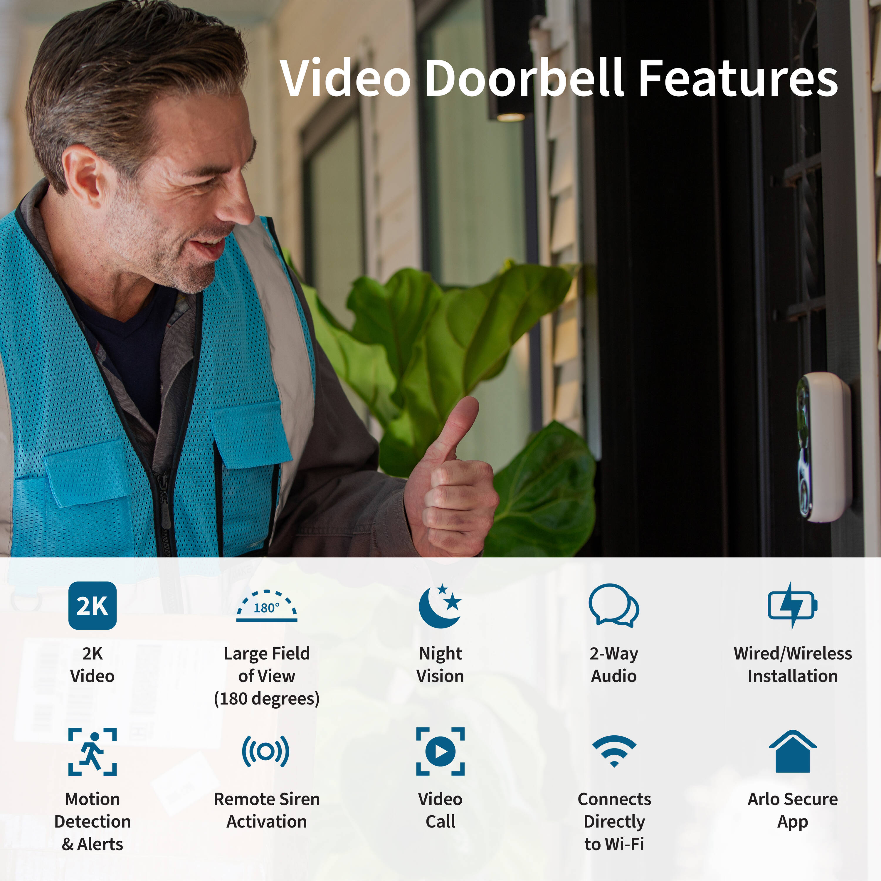 Arlo AVD4001-100NAS Video-Doorbells - View #2