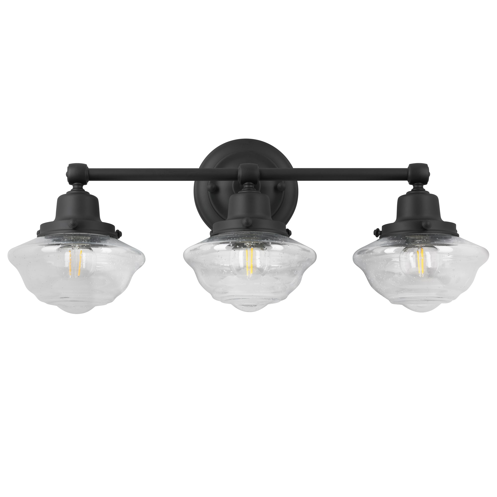 matte black schoolhouse light