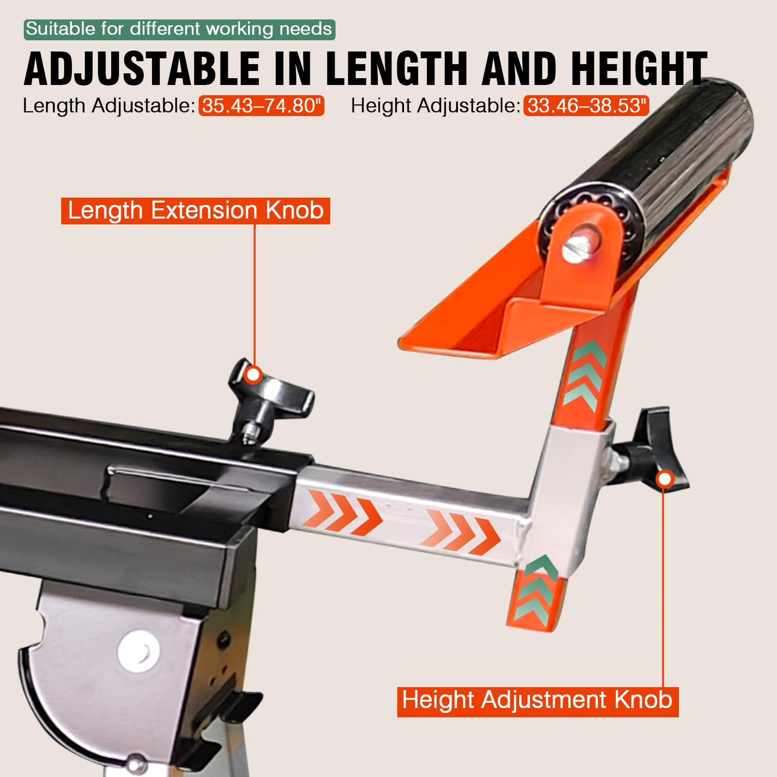 Lukvuzo Portable Miter Saw Stand Quick Fold Adjustable Height Heavy ...