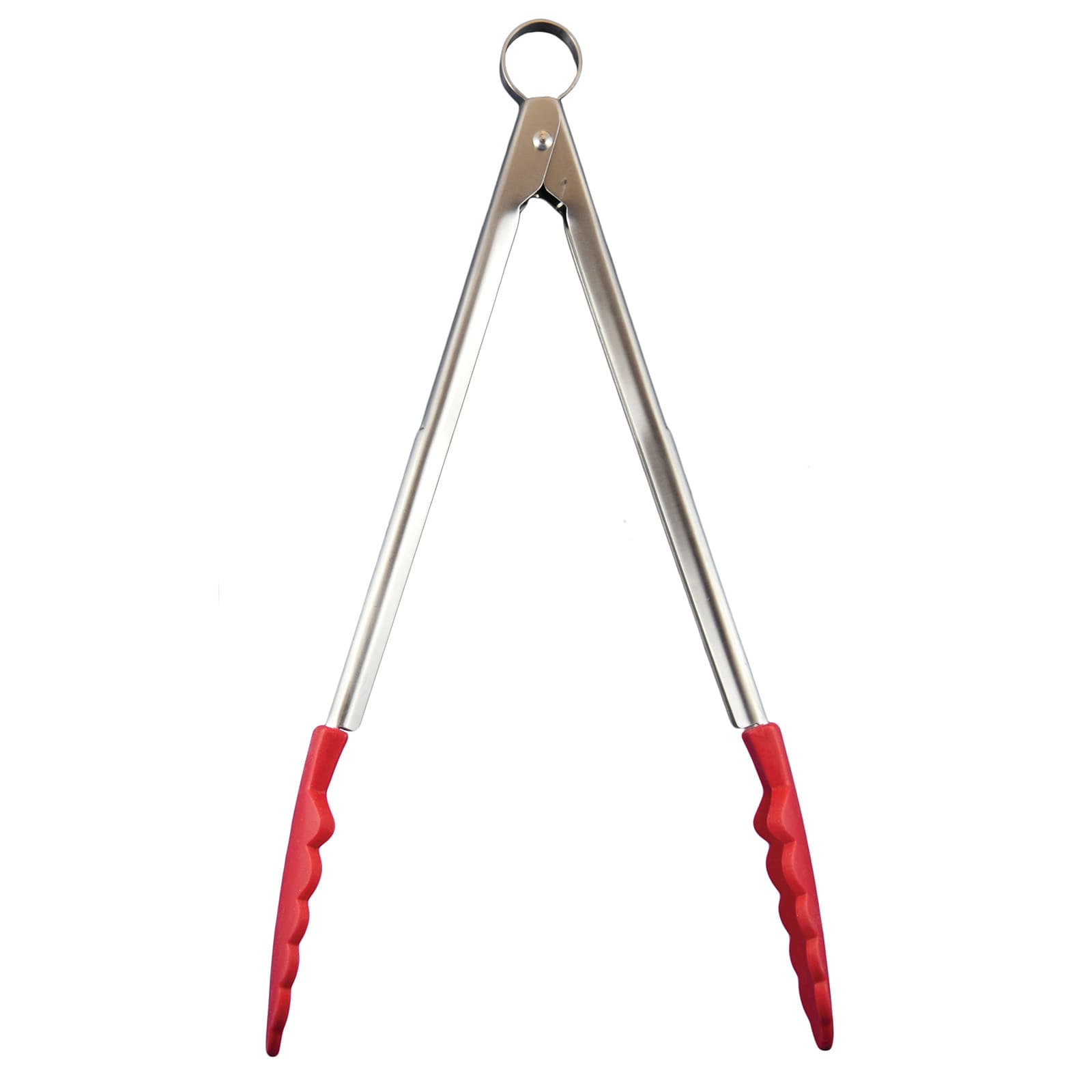 Cuisipro  12 Inch Silicone Locking Tongs Red