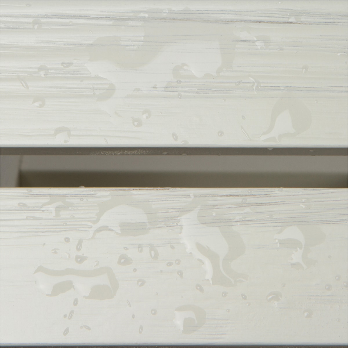 Eggshell White Cedar Wood Outdoor Garden Bench