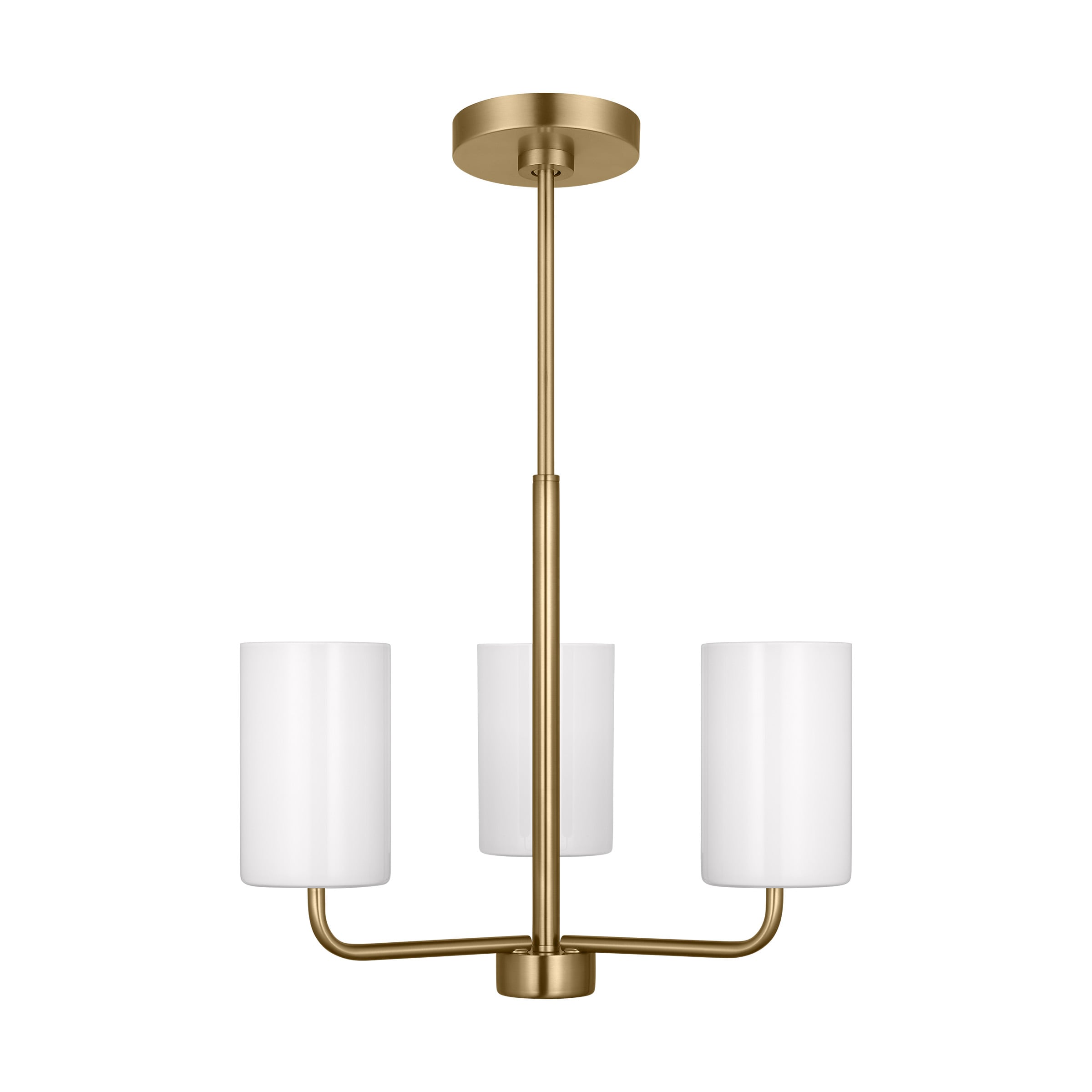 Generation Lighting GLC1003SB Rhett 3 -Light Satin Bronze Modern/contemporary For Use in Dining Rooms, Foyers, Living Rooms Chandelier