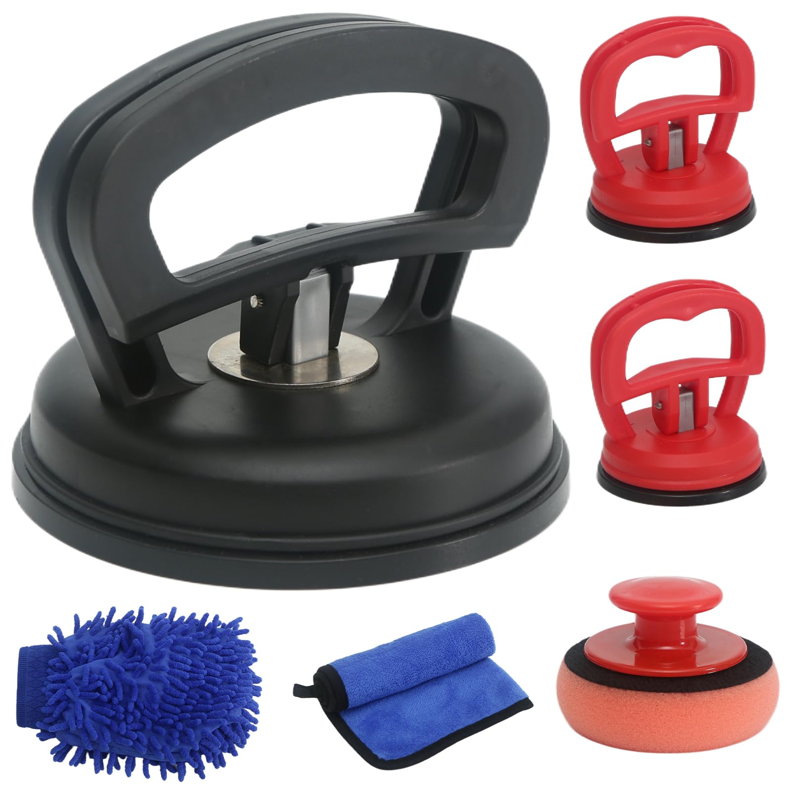 Linder Group Inc Car Dent Puller Paintless Dent Removal Kit Auto Body Repair Suction Cup Tool Set with Large and Small Pullers for Vehicle Hail Damage #L3EW3KNX