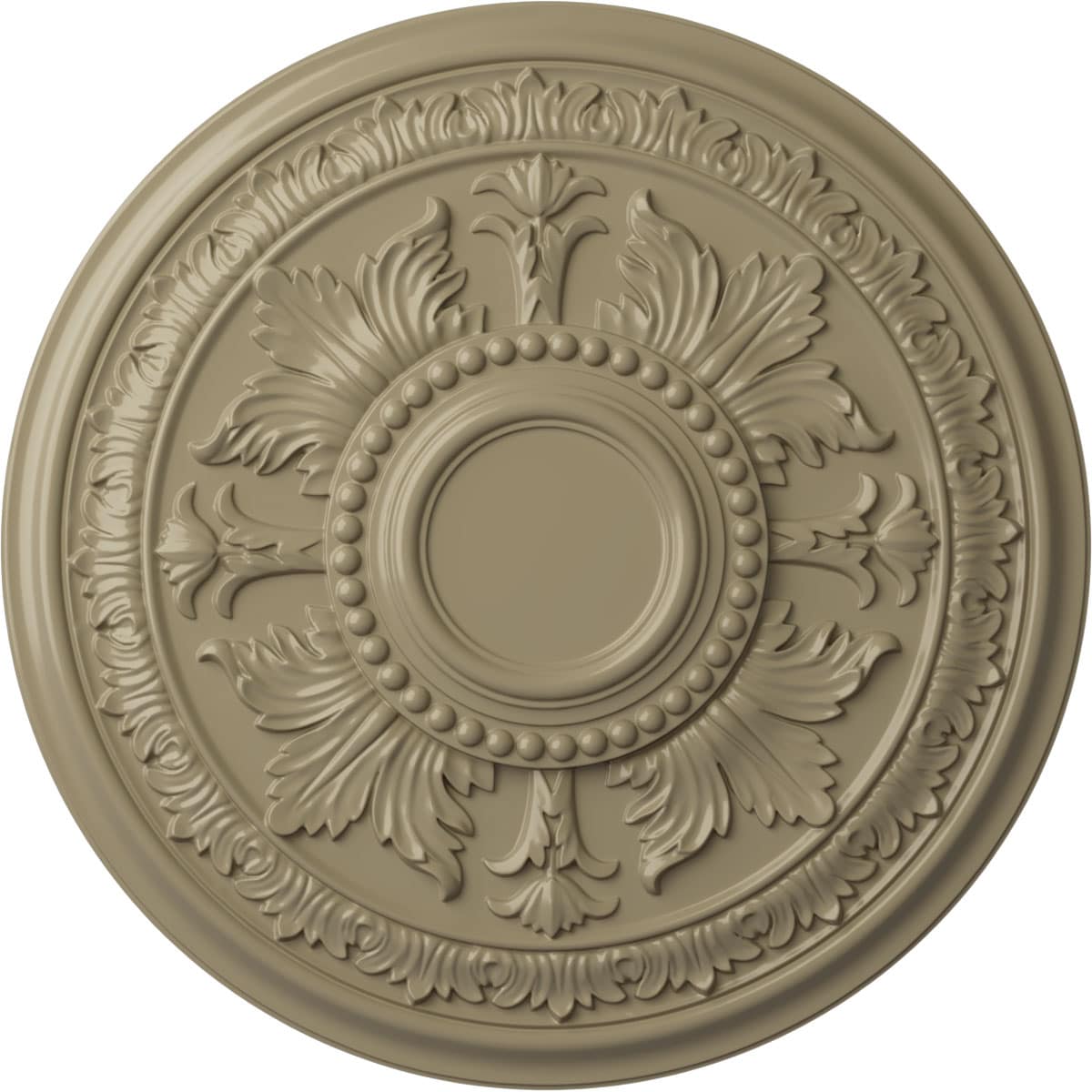 Ekena Millwork CM30TEGDF Tellson 30.625-in W x 30.625-in L Painted Gobi Desert Polyurethane Whole Ceiling Medallion
