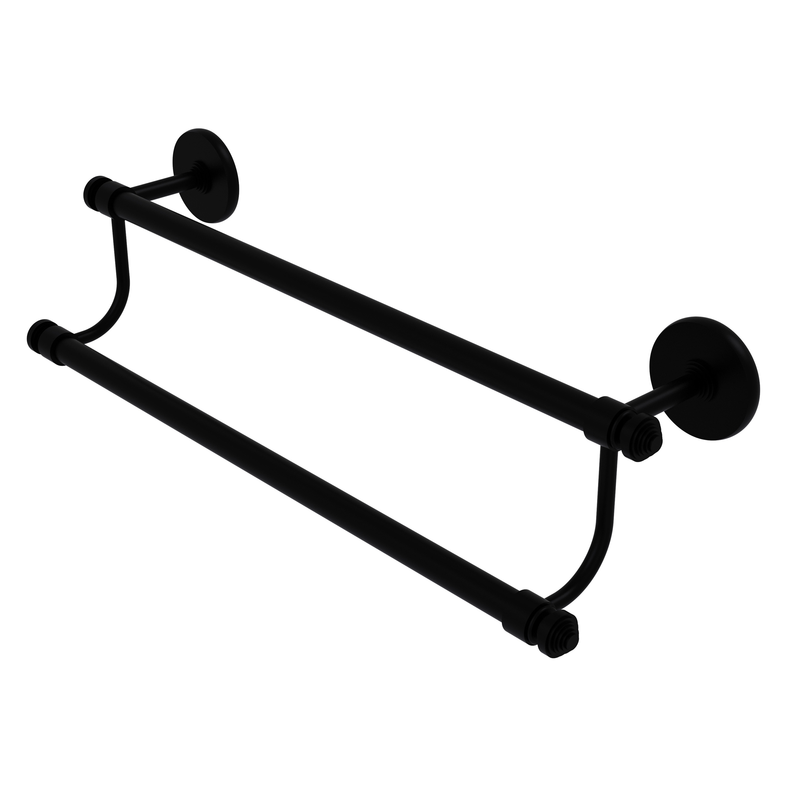 Allied Brass SB-72/30-BKM Southbeach 30-in double Matte Black Wall mount Double Towel Bar