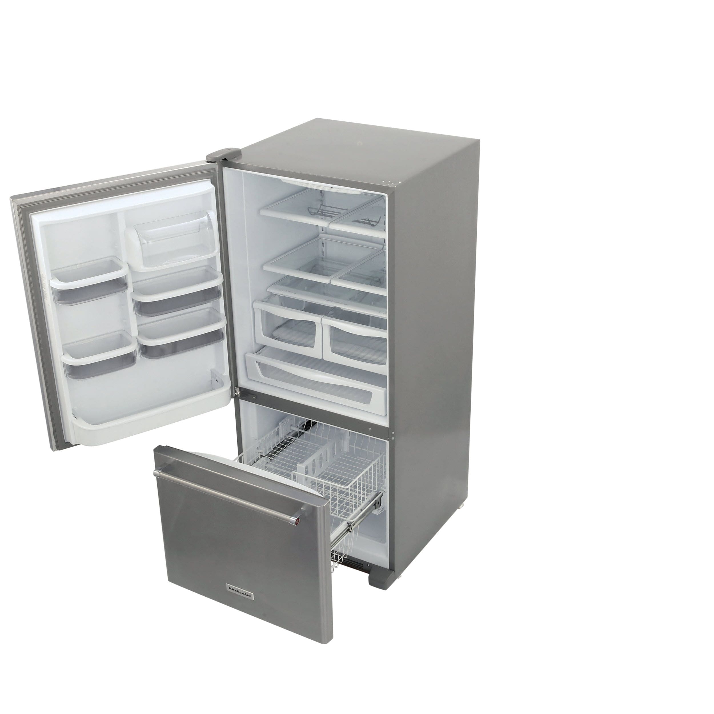 KitchenAid® 18.67 Cu. Ft. Stainless Steel Bottom Freezer