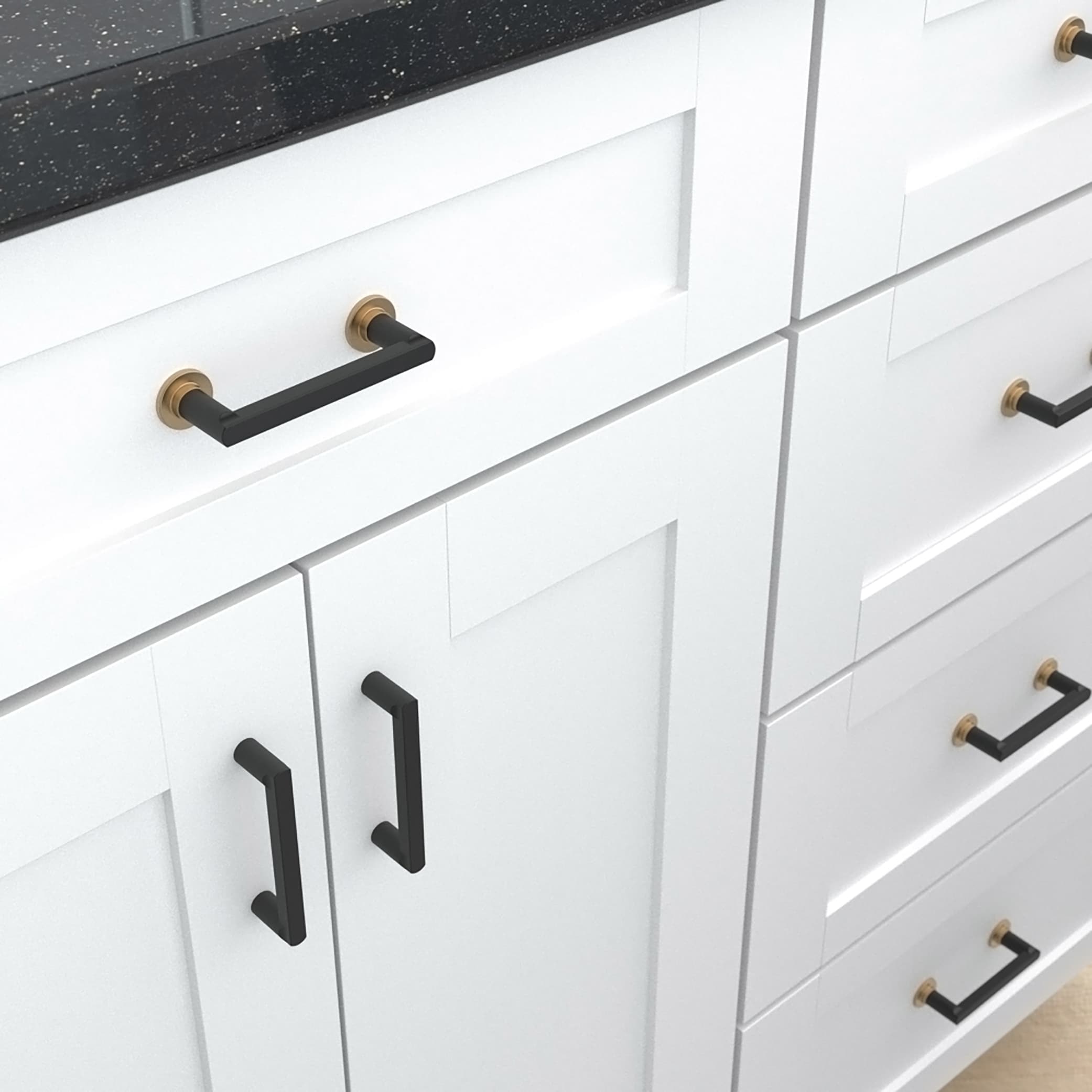 Origin 21 CAB-076-438-MB-BG-6P Cabinet-Pulls - View #7