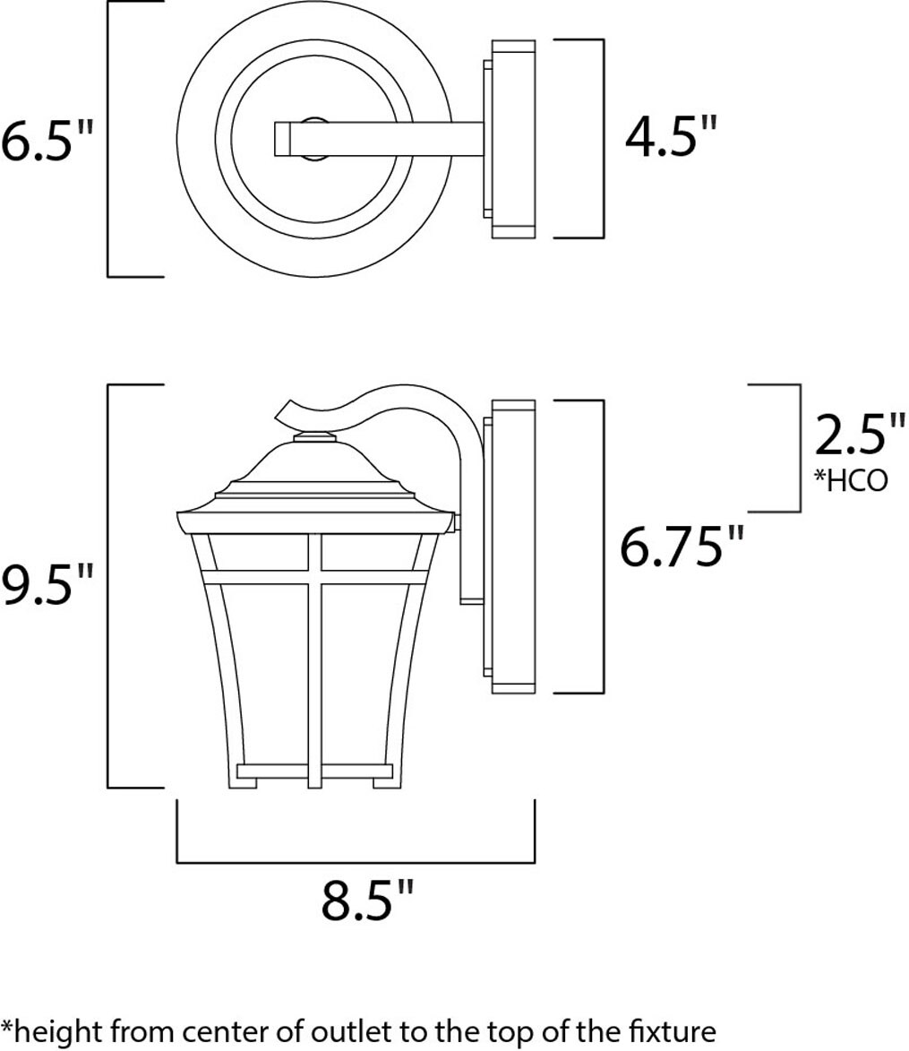 Maxim Lighting 3802LACO Outdoor-Wall-Lighting - View #2