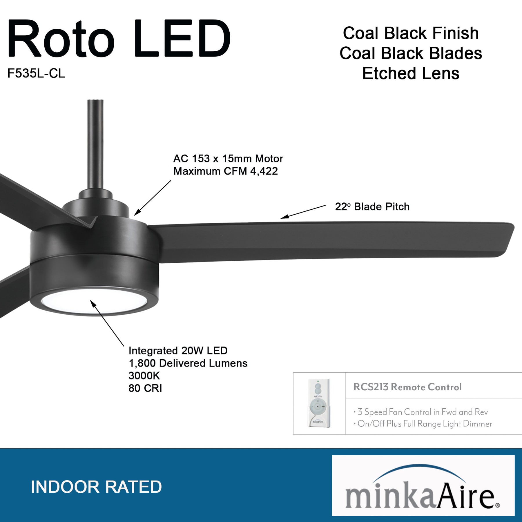 Minka Aire F535L-CL Ceiling-Fans - View #5