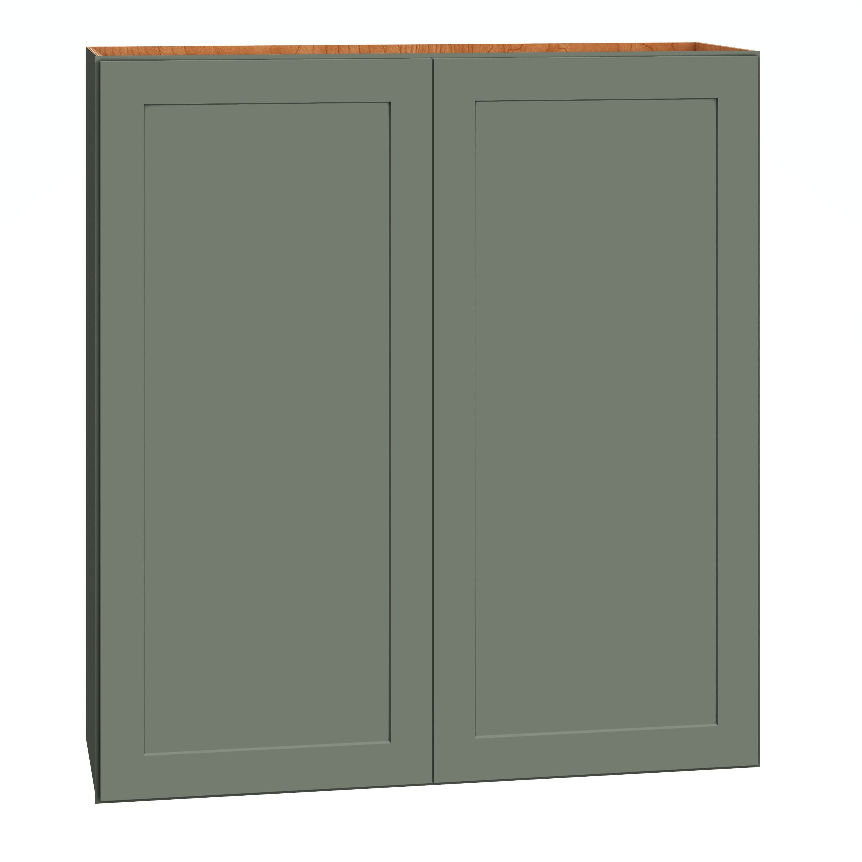 Diamond Express 61H-W3639 Jamestown 36-in W x 39-in H x 12-in D Retreat Green Wall Fully assembled Plywood Cabinet (Recessed Panel Shaker)