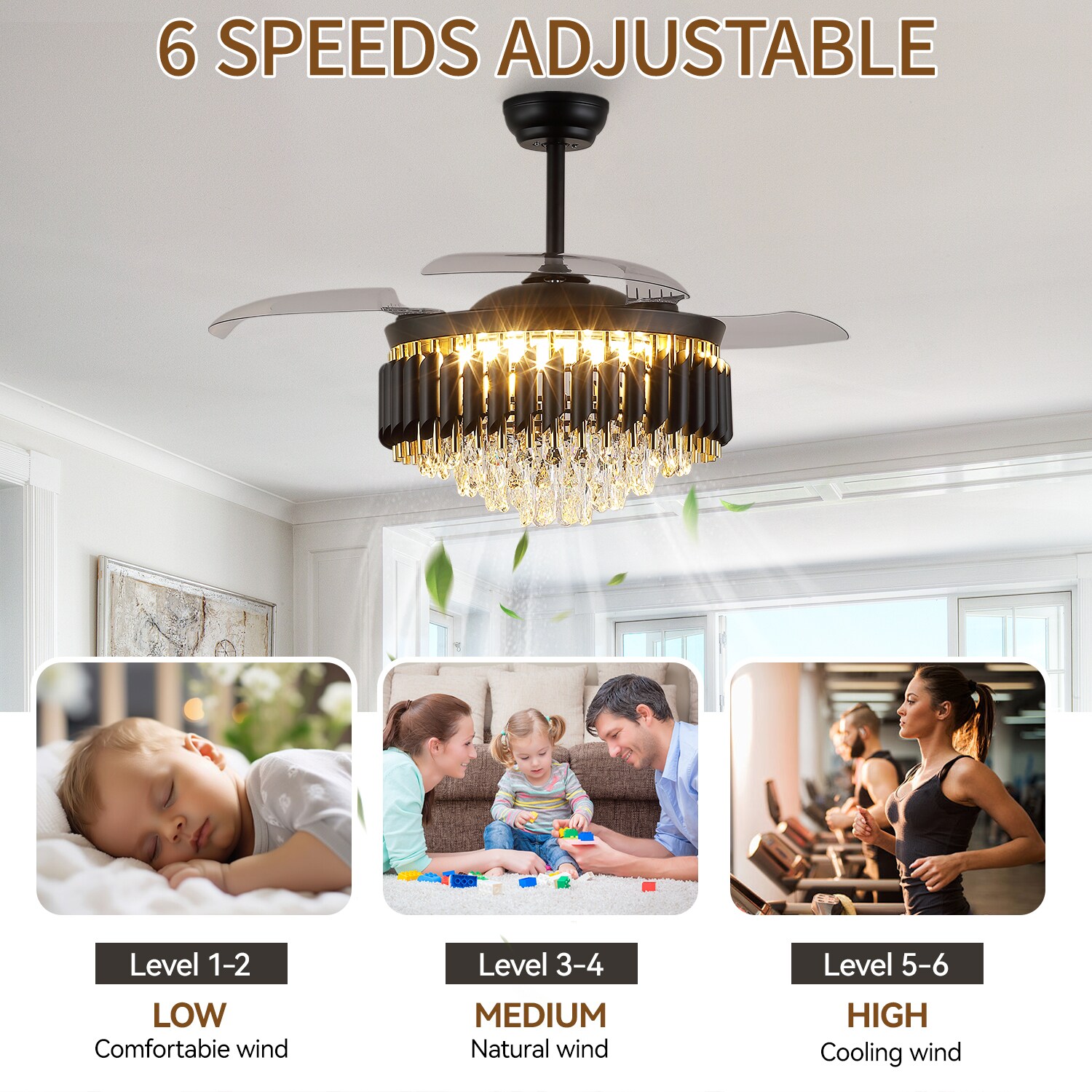 Kviflon LS9017-48BK Ceiling-Fans - View #7