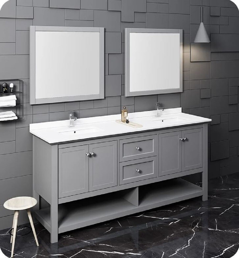 Fresca FVN2372GR-D Bath-Vanity-Combo - View #2