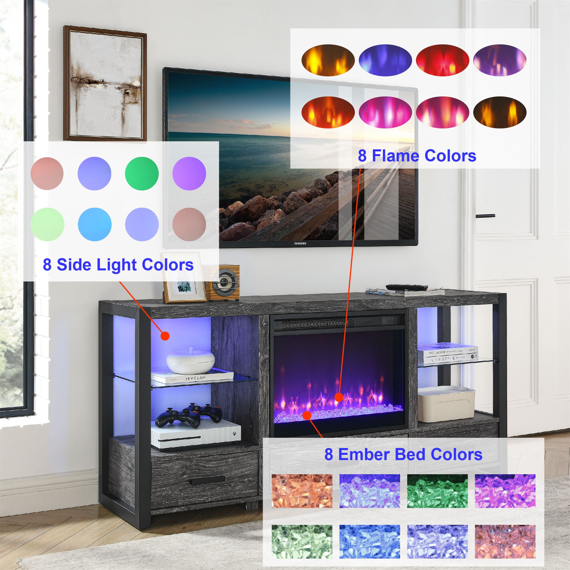 Maocao Hoom FZ5LS22 Electric-Fireplaces - View #4