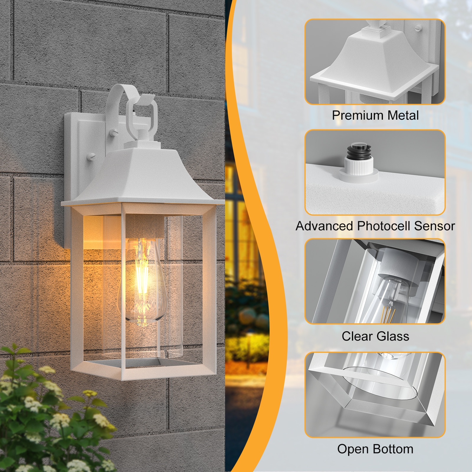 Maxax 7038-1WH Outdoor-Wall-Lighting - View #3