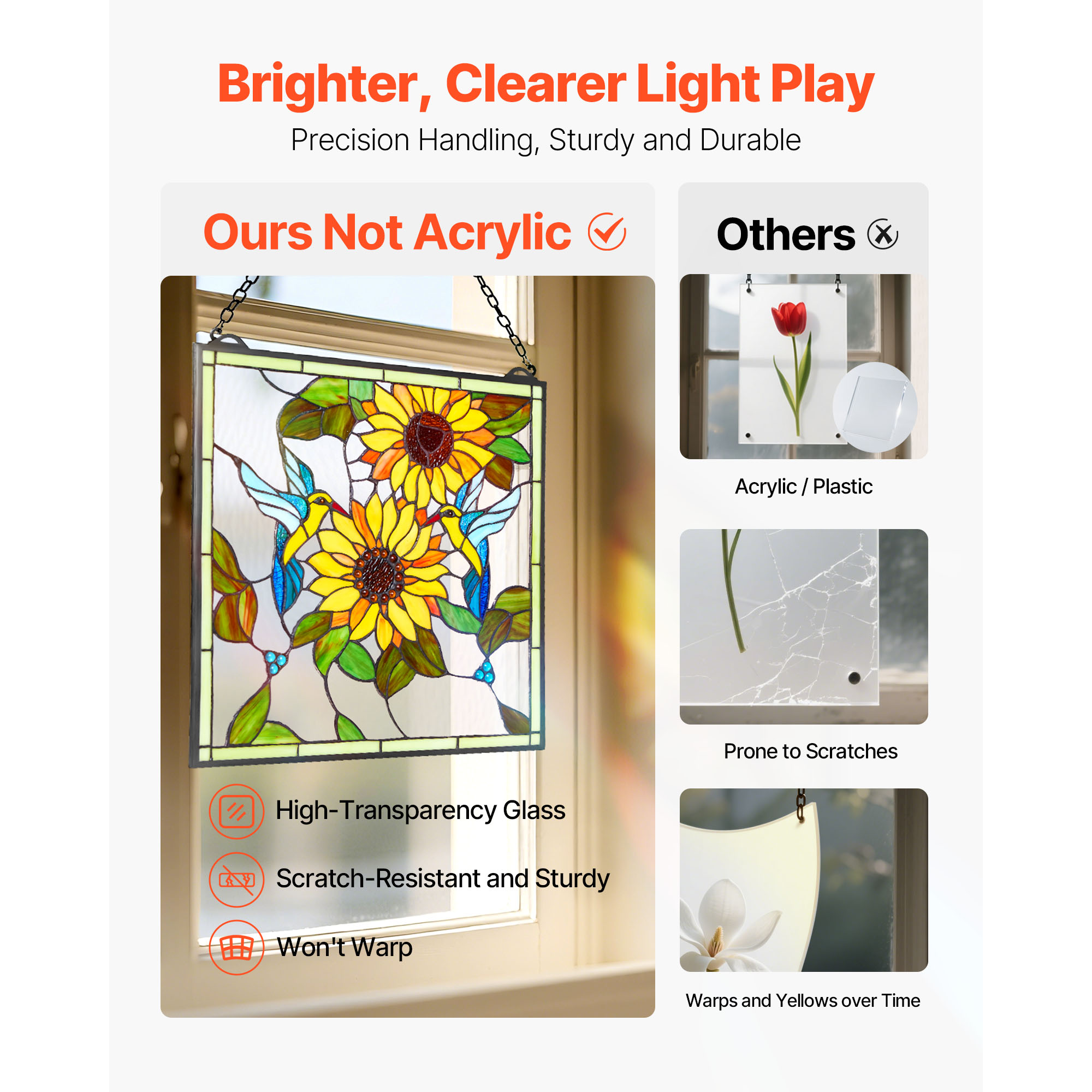 VEVOR SCZXFXCSBLBZ08780V0 Stained-Glass-Panels - View #5